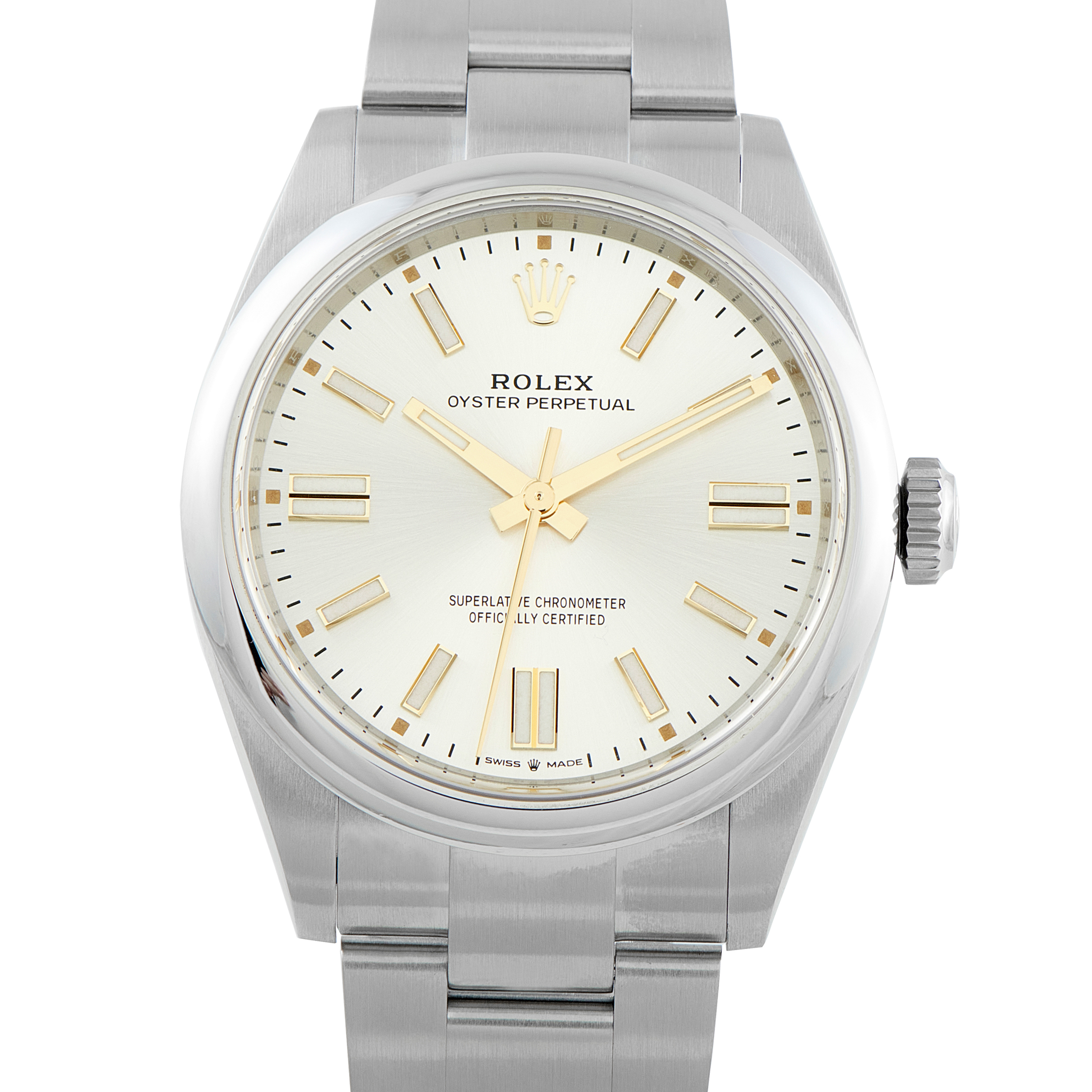 Rolex Oyster Perpetual 41 Silver Dial Steel Watch 134300