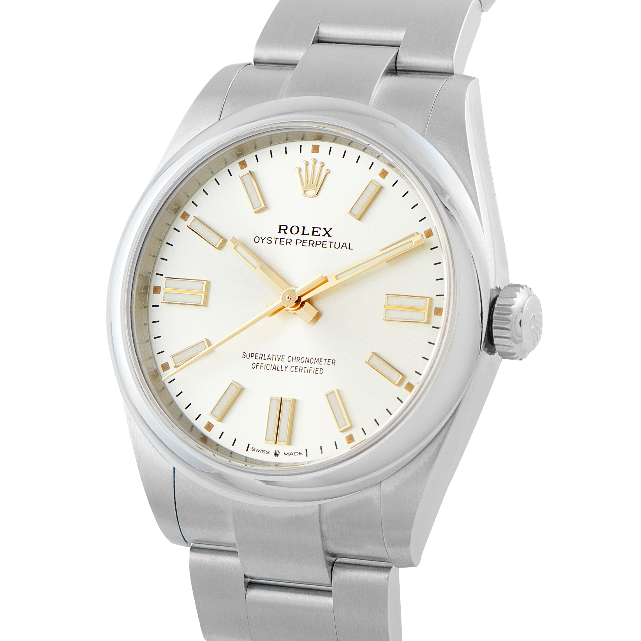 Rolex Oyster Perpetual 41 Silver Dial Steel Watch 134300 - Image 2