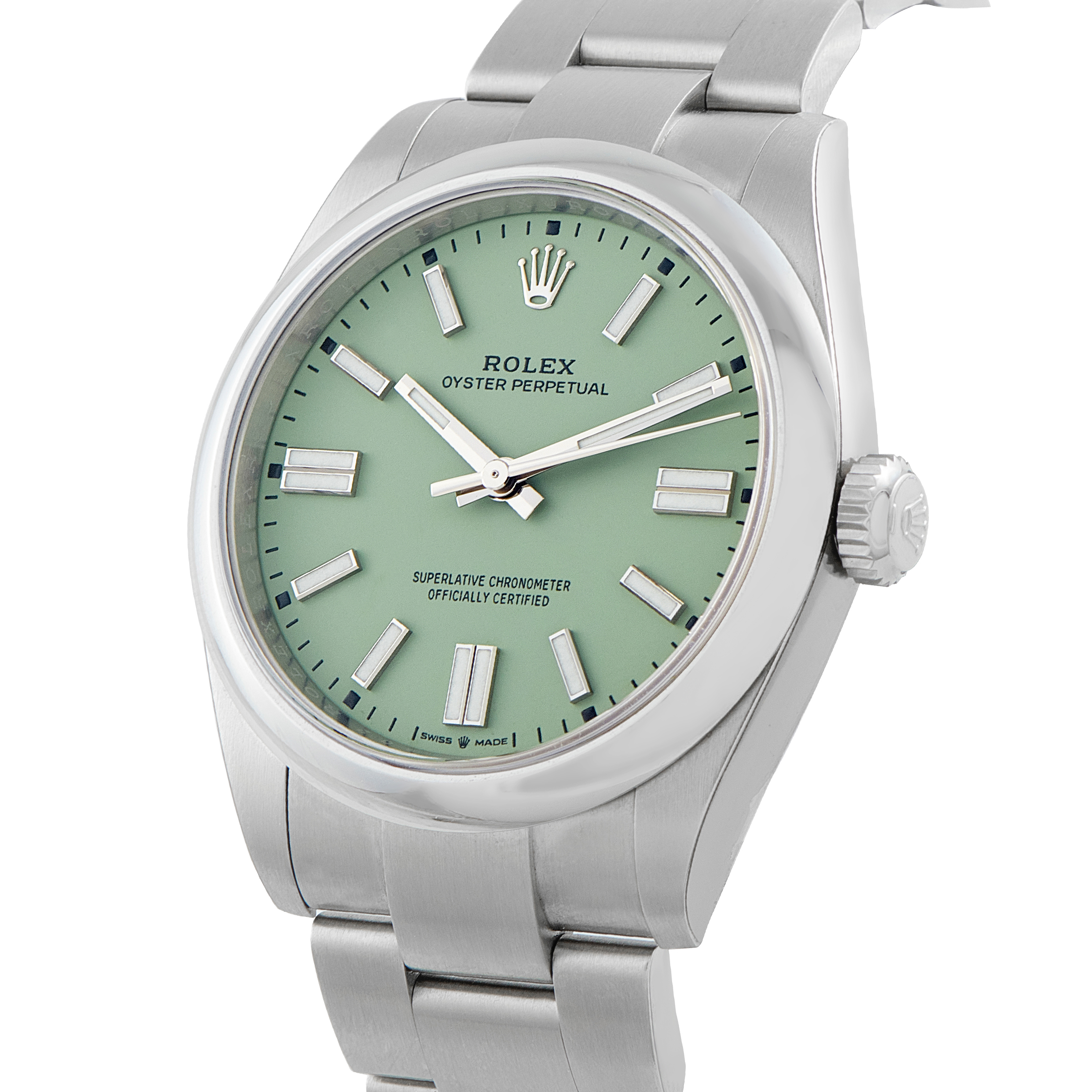 Rolex Oyster Perpetual 41 Pistachio Dial Steel Watch 134300 - Image 2
