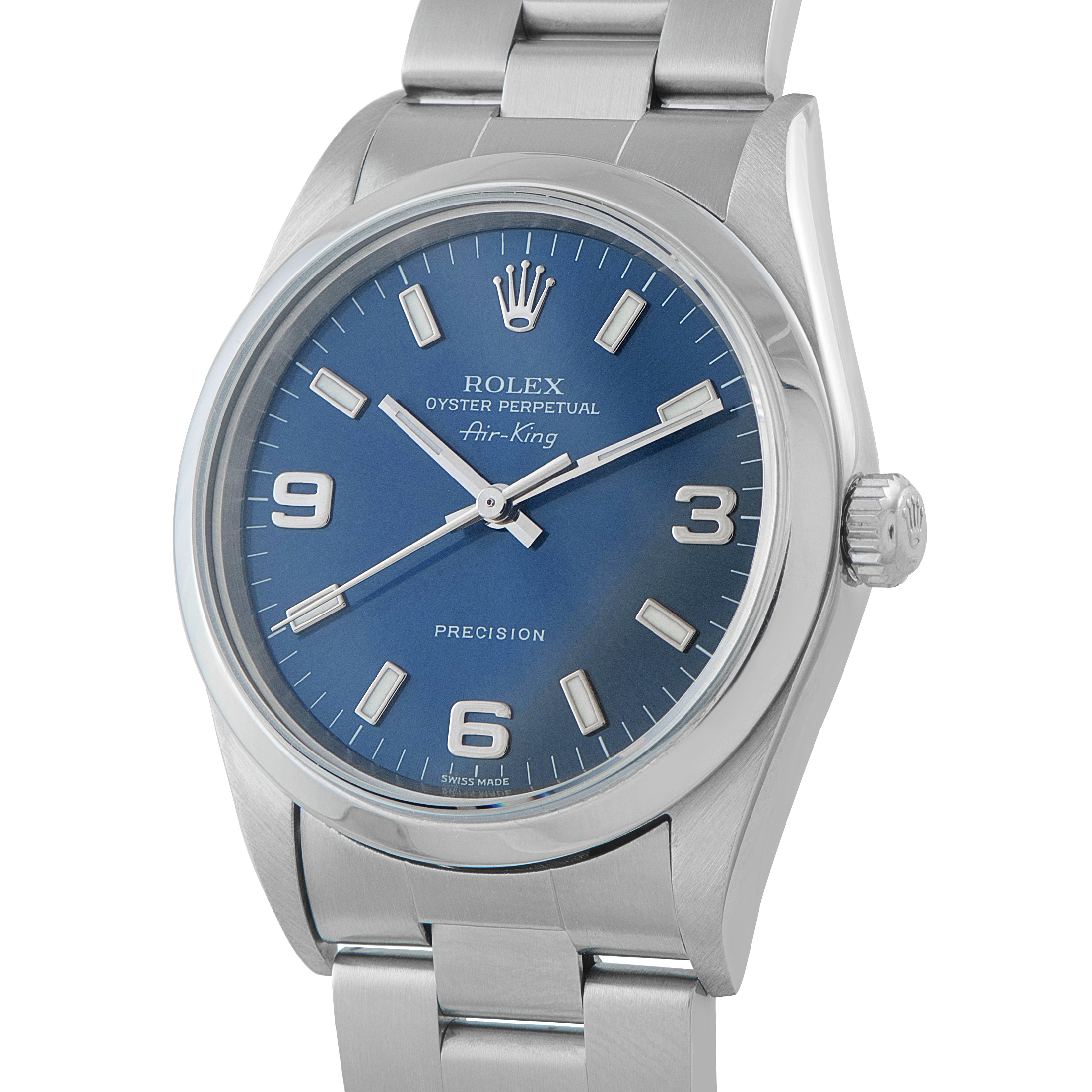 Rolex Air-King Blue Dial Steel Watch 14000M - Image 2