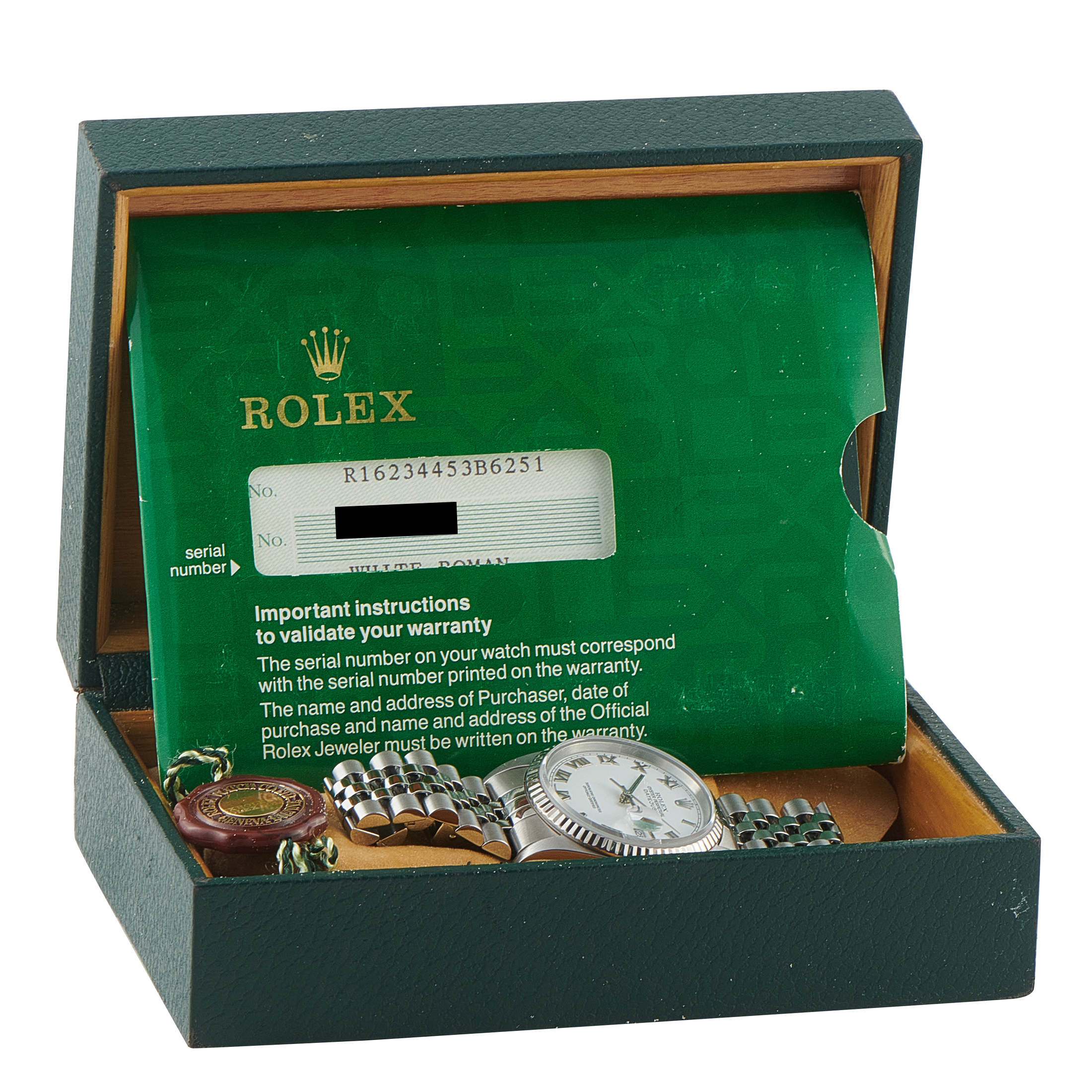 Rolex Datejust 36 White Roman Dial Steel Jubilee Watch 16234 - Image 5