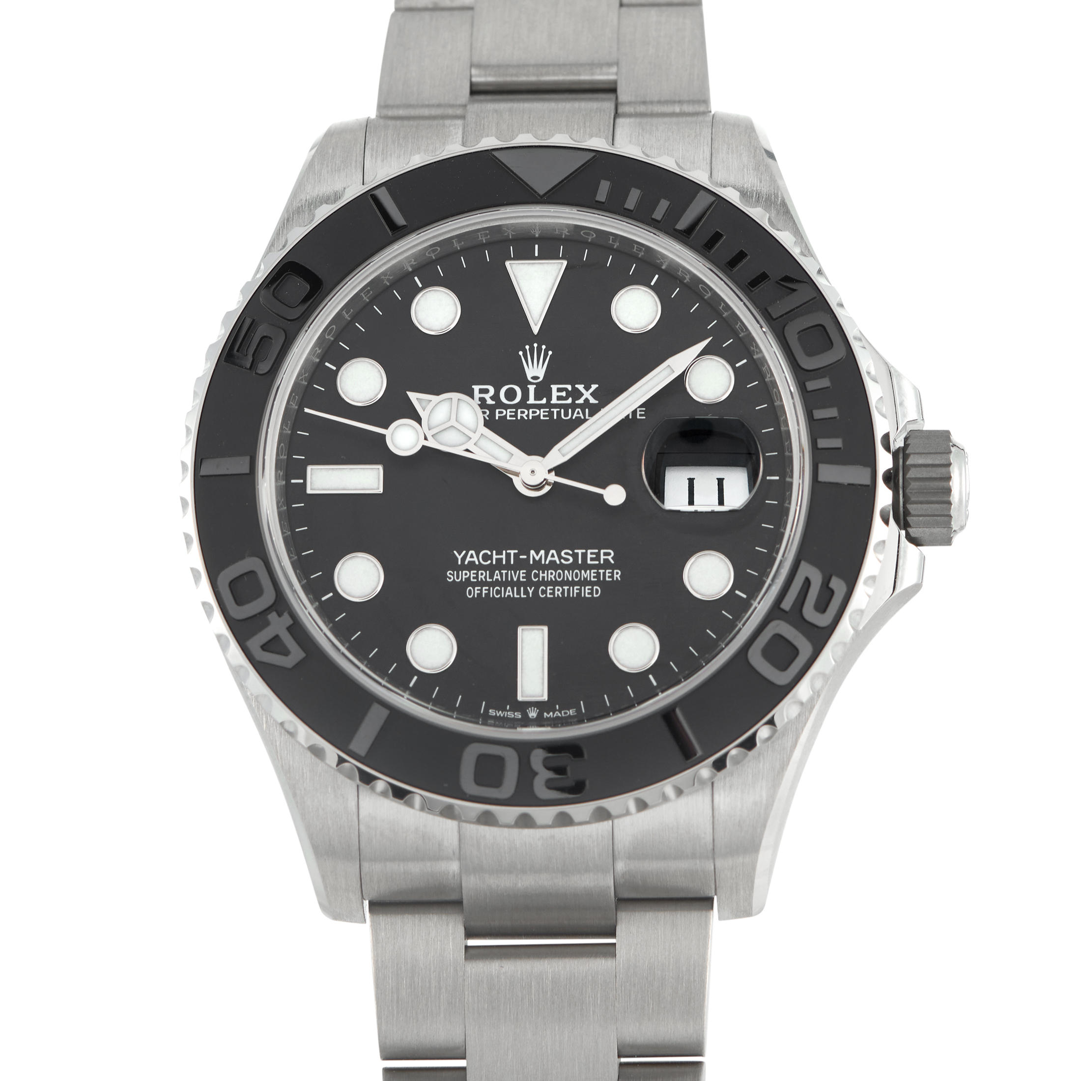 Rolex クロノグラフ 掛時計 Rolex Yacht-Master 42 RLX Titanium Watch 226627 - 42 mm - Black