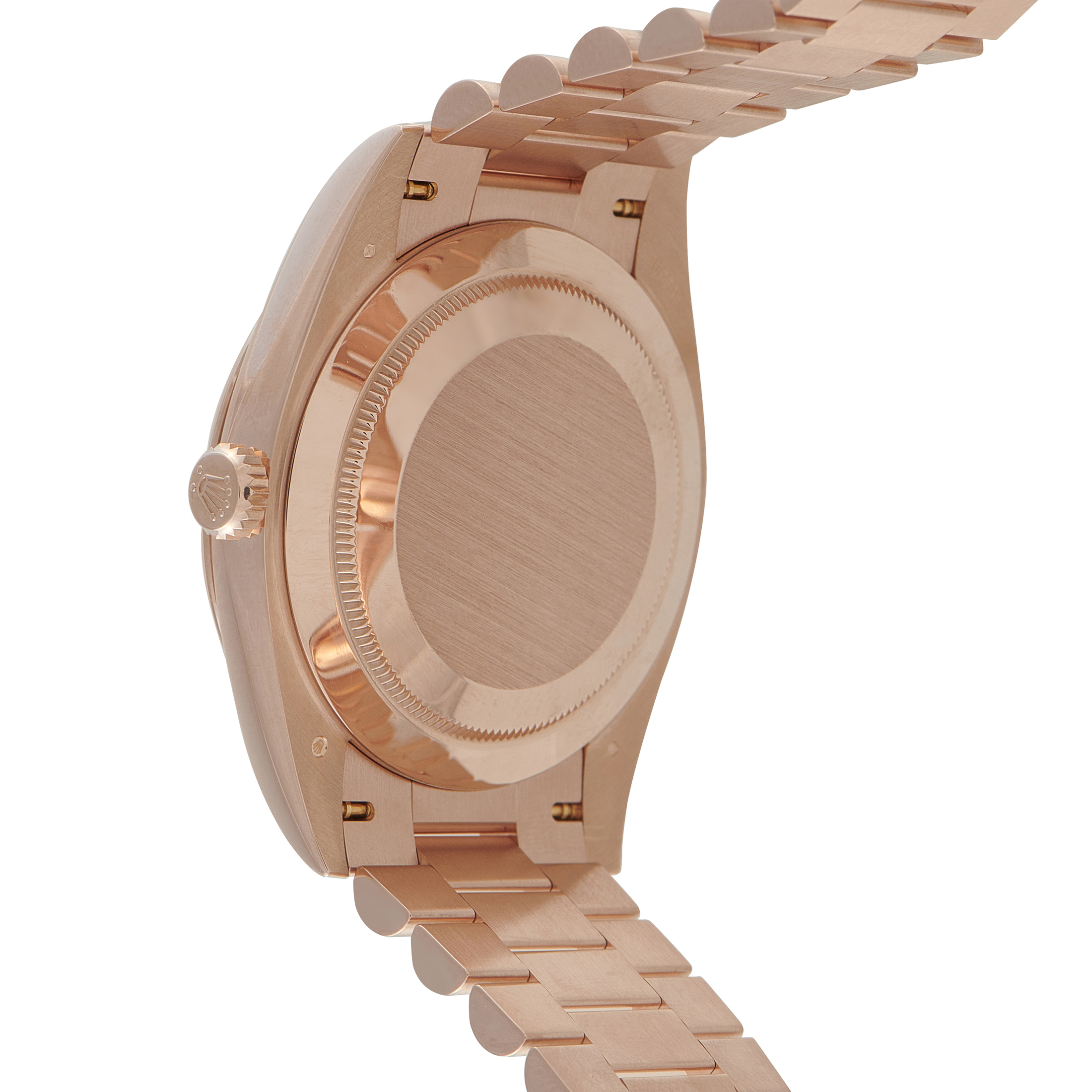 Rolex Day-Date Green Roman Dial Everose Gold President Watch 228235 - Image 3