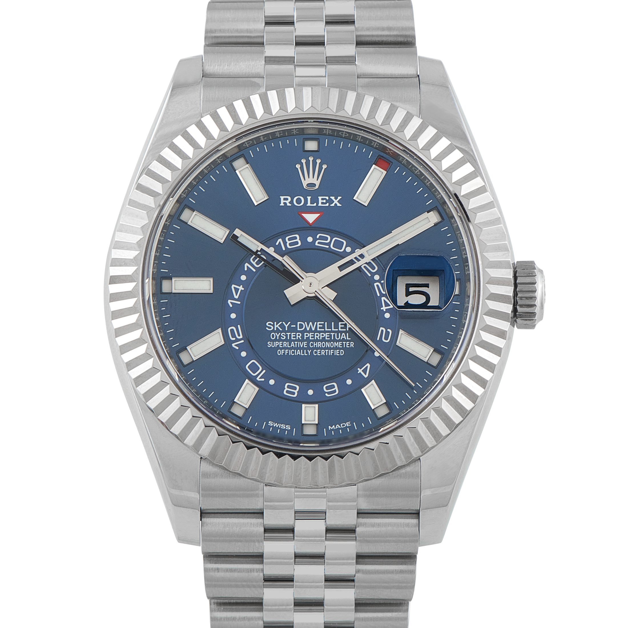 Rolex Sky-Dweller Blue Dial Steel Jubilee Watch 326934