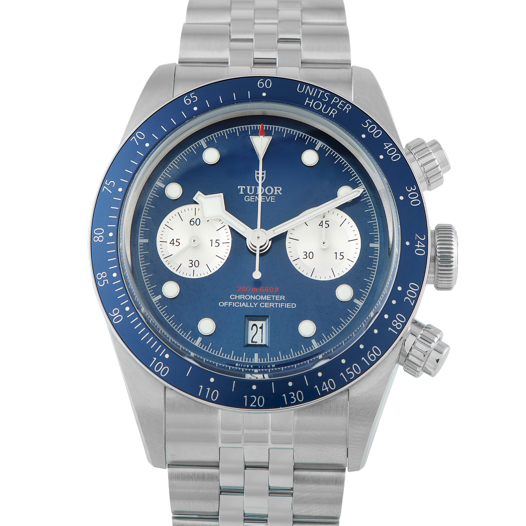 Tudor Black Bay Chrono Blue Dial Steel Watch 79360B