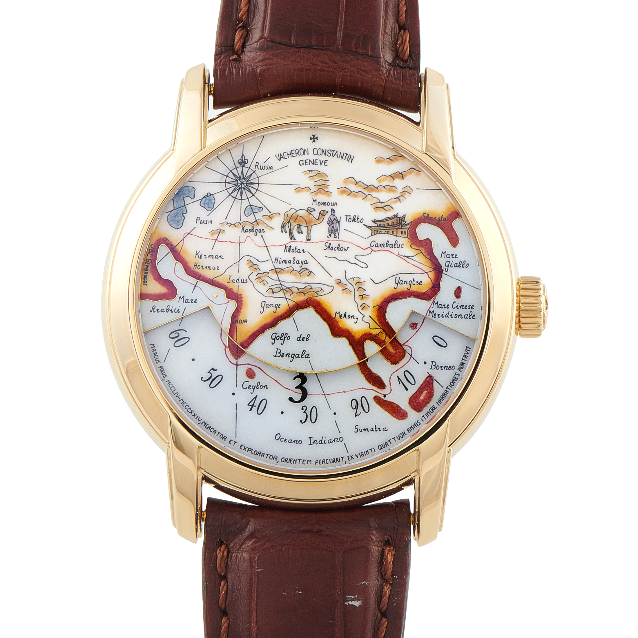 Vacheron Constantin Métiers d'Art Tribute to Great Explorers Yellow Gold Watch Set 47070/000J - Image 7