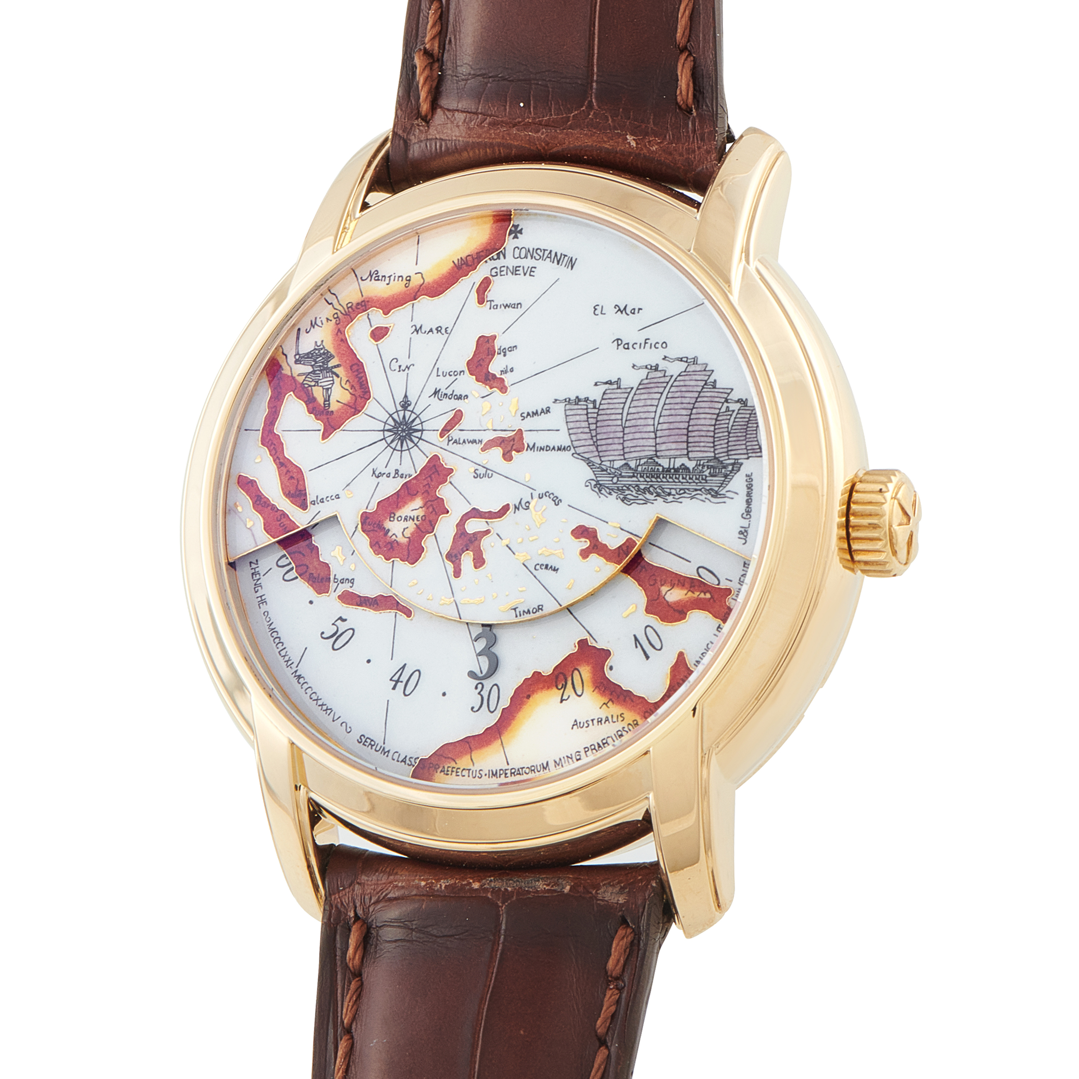 Vacheron Constantin Métiers d'Art Tribute to Great Explorers Yellow Gold Watch Set 47070/000J - Image 13