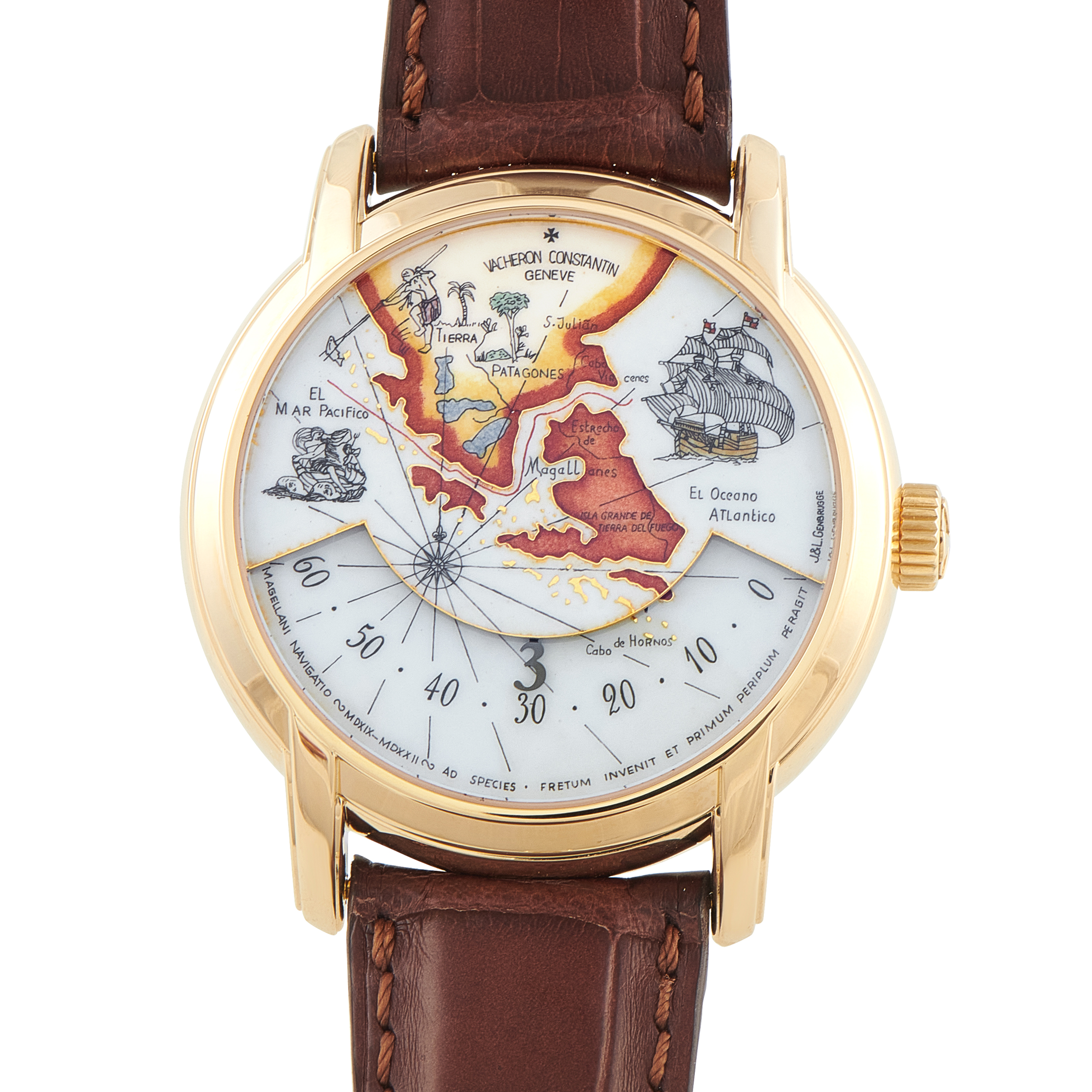 Vacheron Constantin Métiers d'Art Tribute to Great Explorers Yellow Gold Watch Set 47070/000J - Image 17
