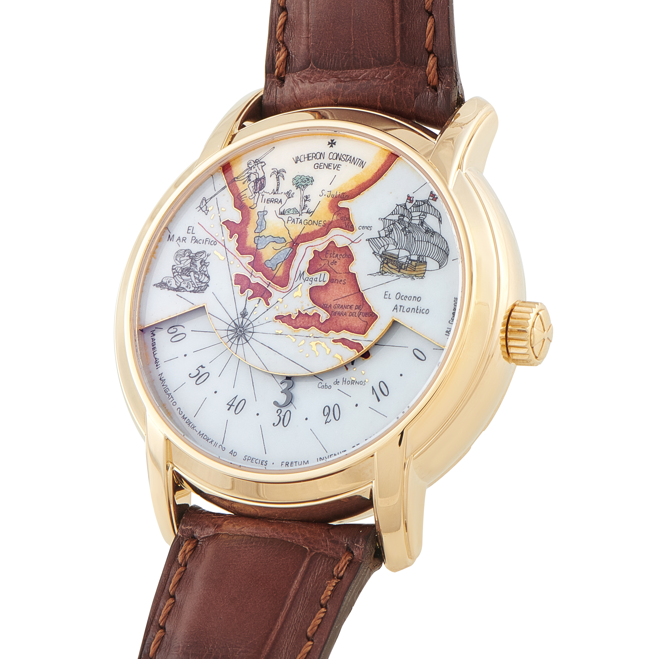 Vacheron Constantin Métiers d'Art Tribute to Great Explorers Yellow Gold Watch Set 47070/000J - Image 18