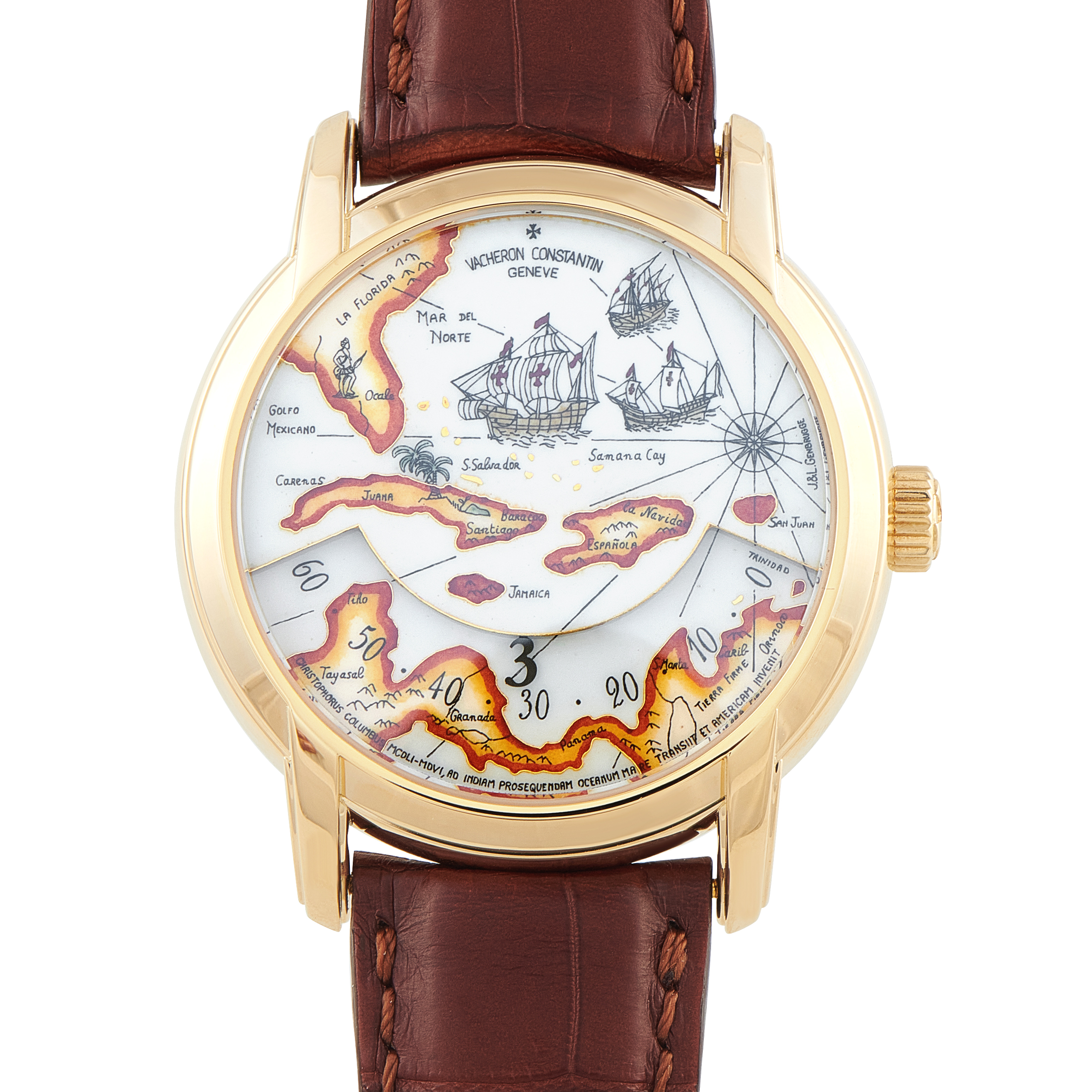 Vacheron Constantin Métiers d'Art Tribute to Great Explorers Yellow Gold Watch Set 47070/000J - Image 2