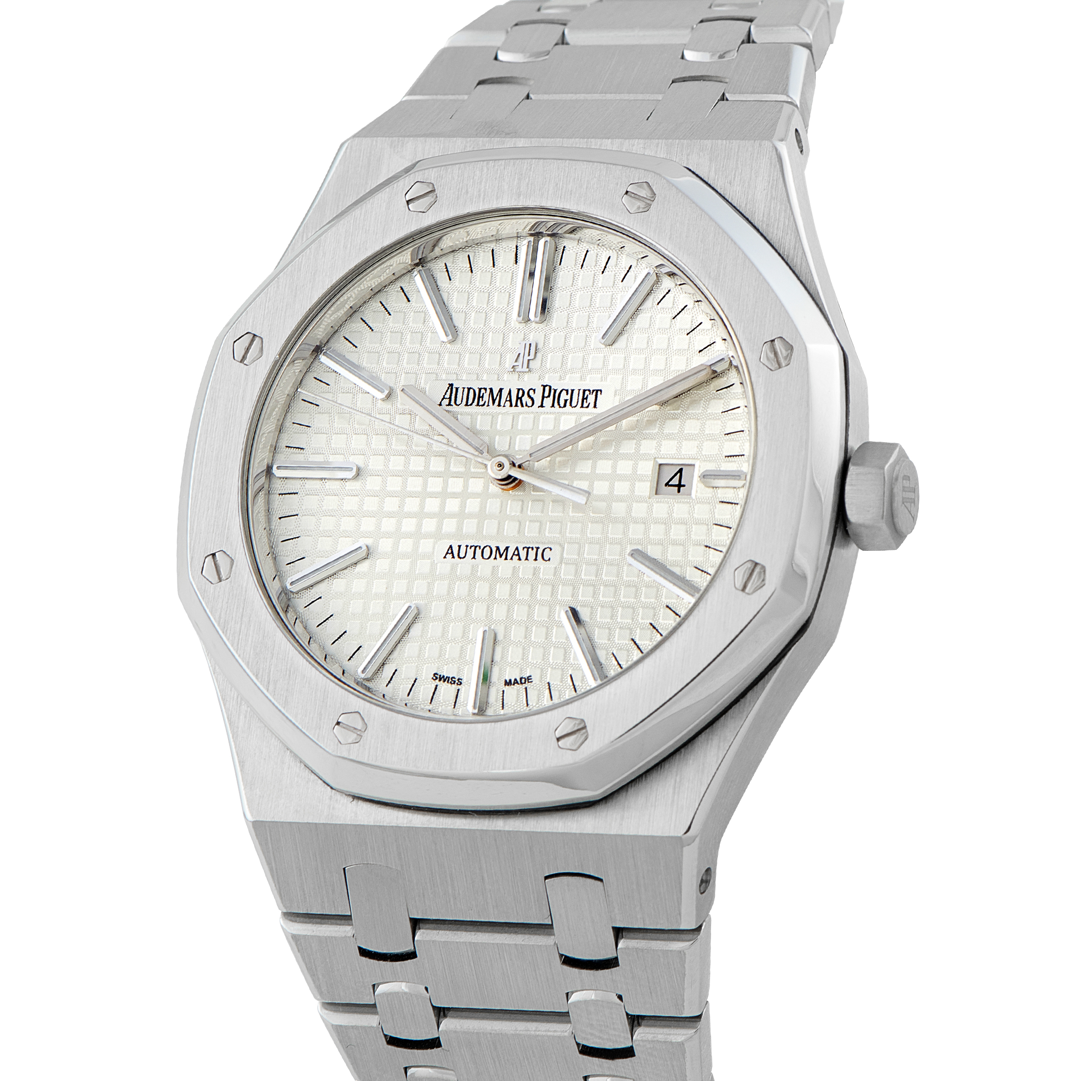 Audemars Piguet Royal Oak Silver Dial Steel Watch 15400ST - Image 2