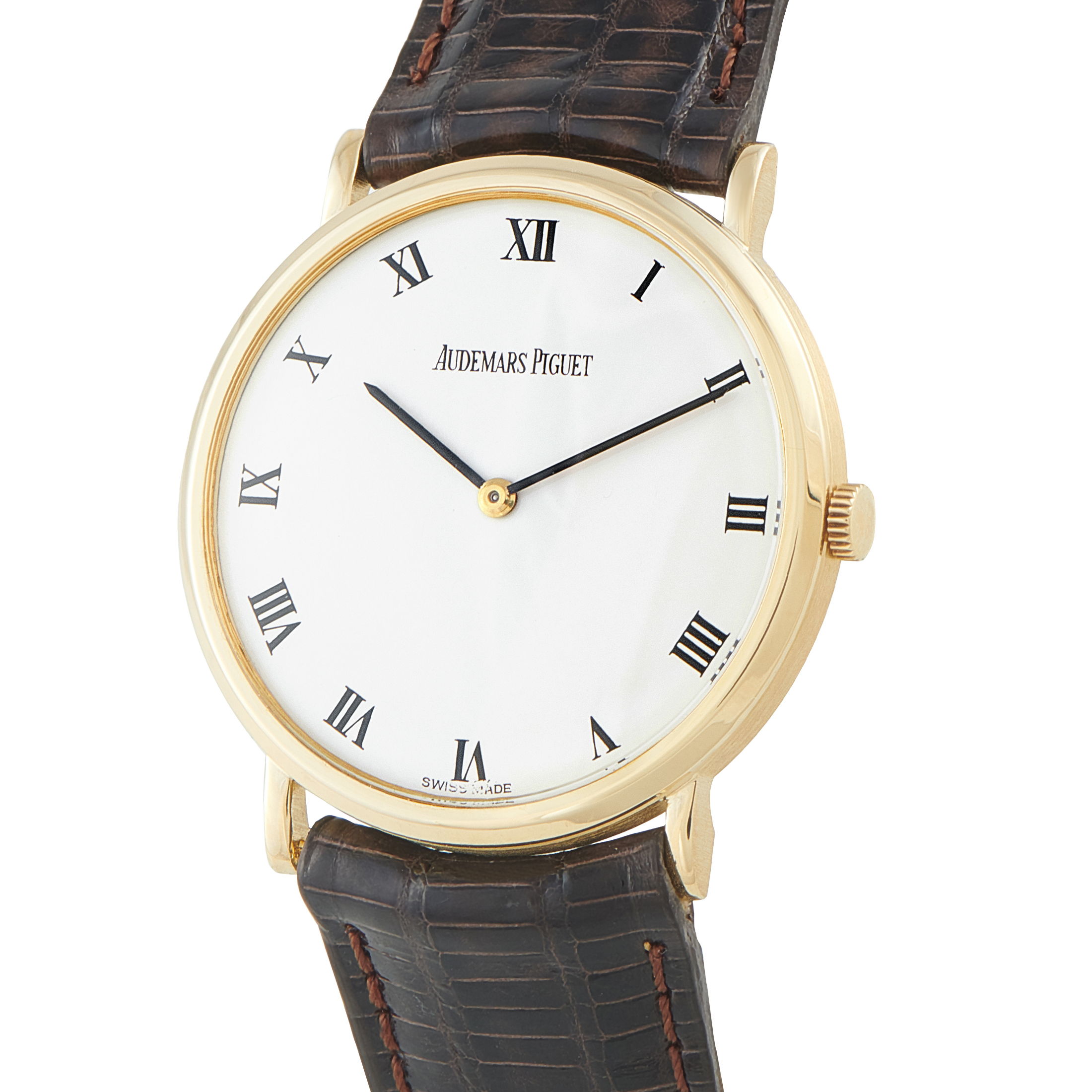 Audemars Piguet Ultra-Slim White Dial Yellow Gold Watch BA4791/002 - Image 2