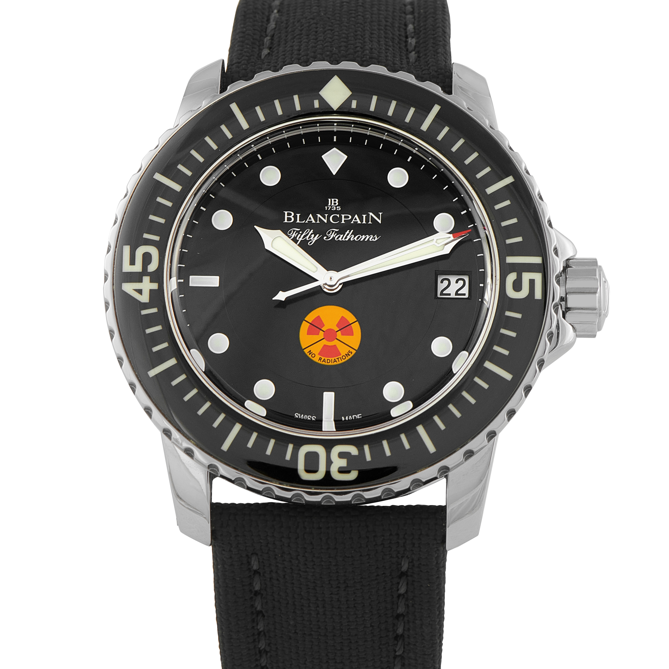 Blancpain Fifty Fathoms No Radiations Steel Watch 5015B-1130-52A
