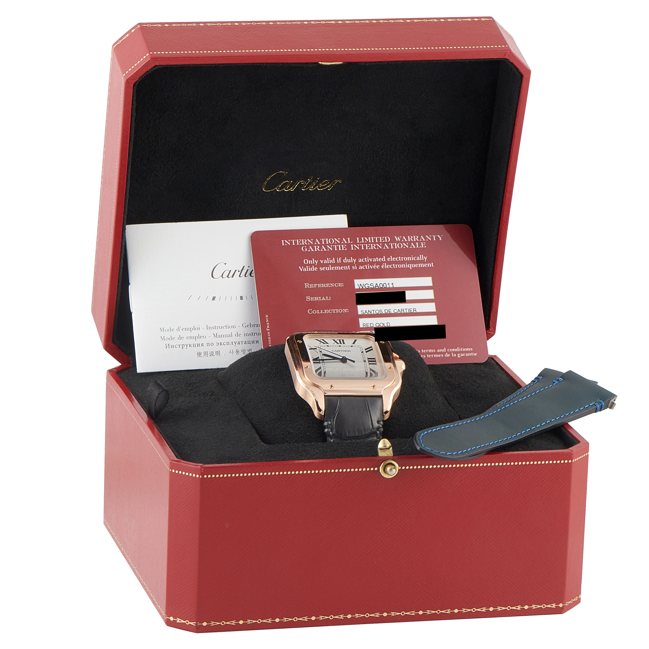 Cartier Santos Large Rose Gold Watch WGSA0011 - Image 5