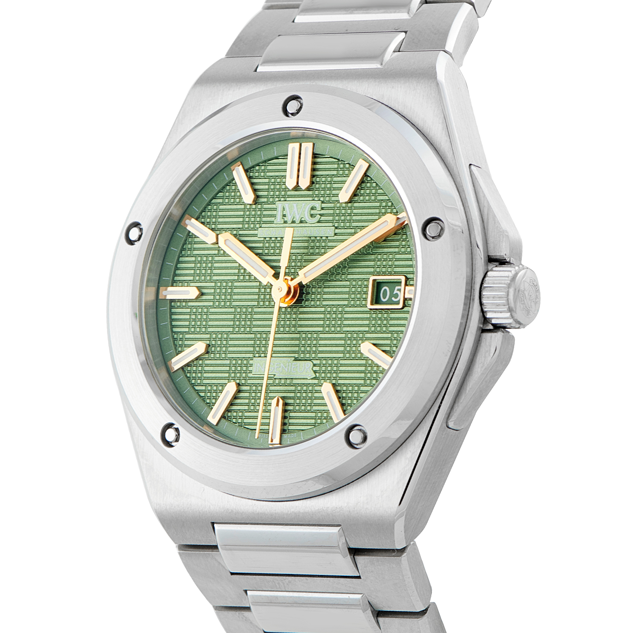 IWC Ingenieur F1 Green Grid Dial Steel Watch IW328908 - Image 2