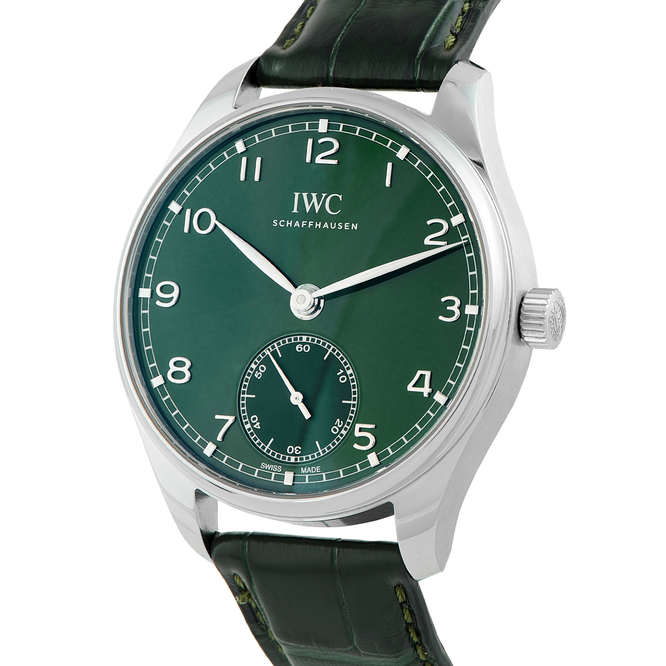 IWC Portugieser Automatic 40 Green Dial Steel Watch IW358310 - Image 2