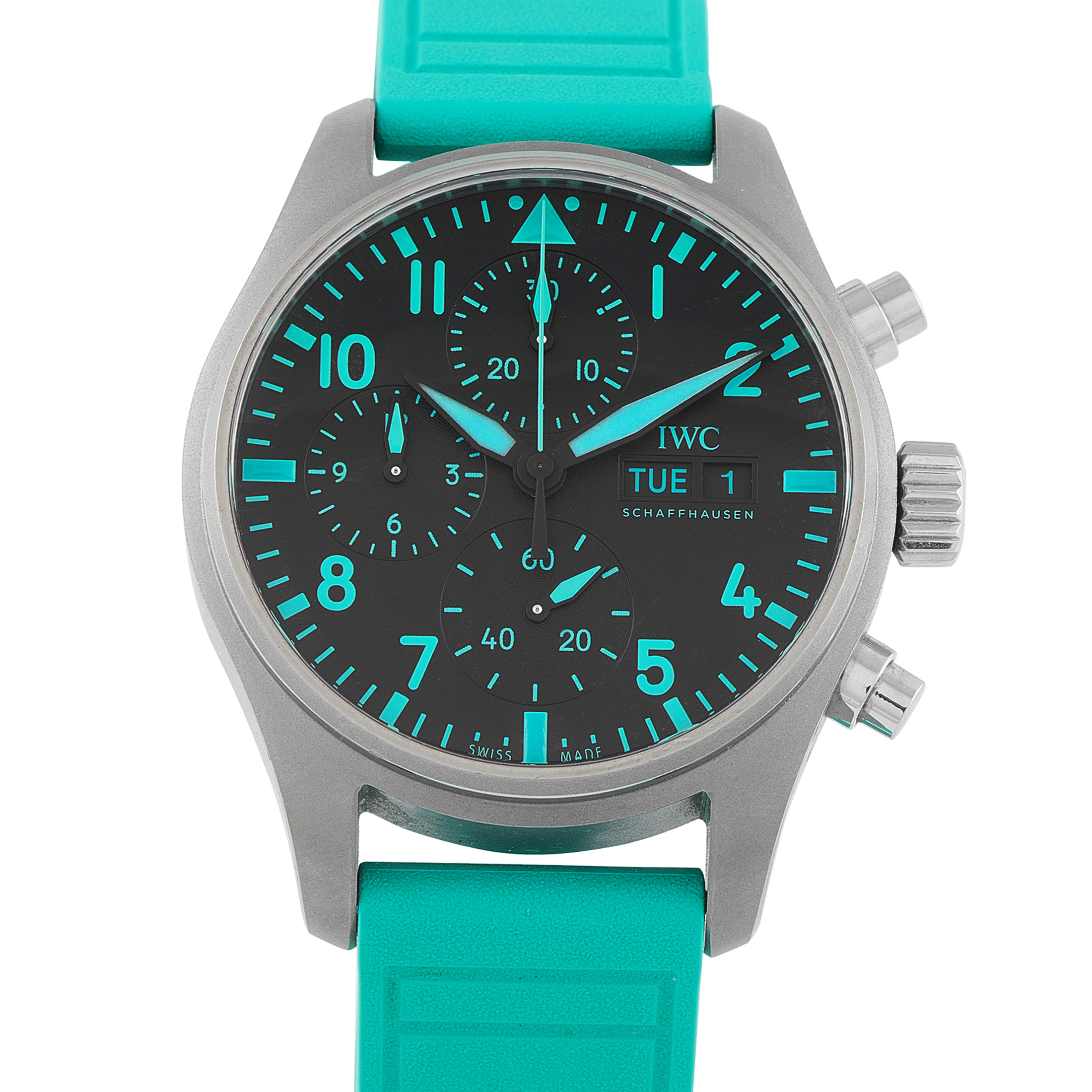 IWC Pilot's Chronograph 41 Mercedes-AMG Petronas Formula One™ Team Titanium Watch IW388108
