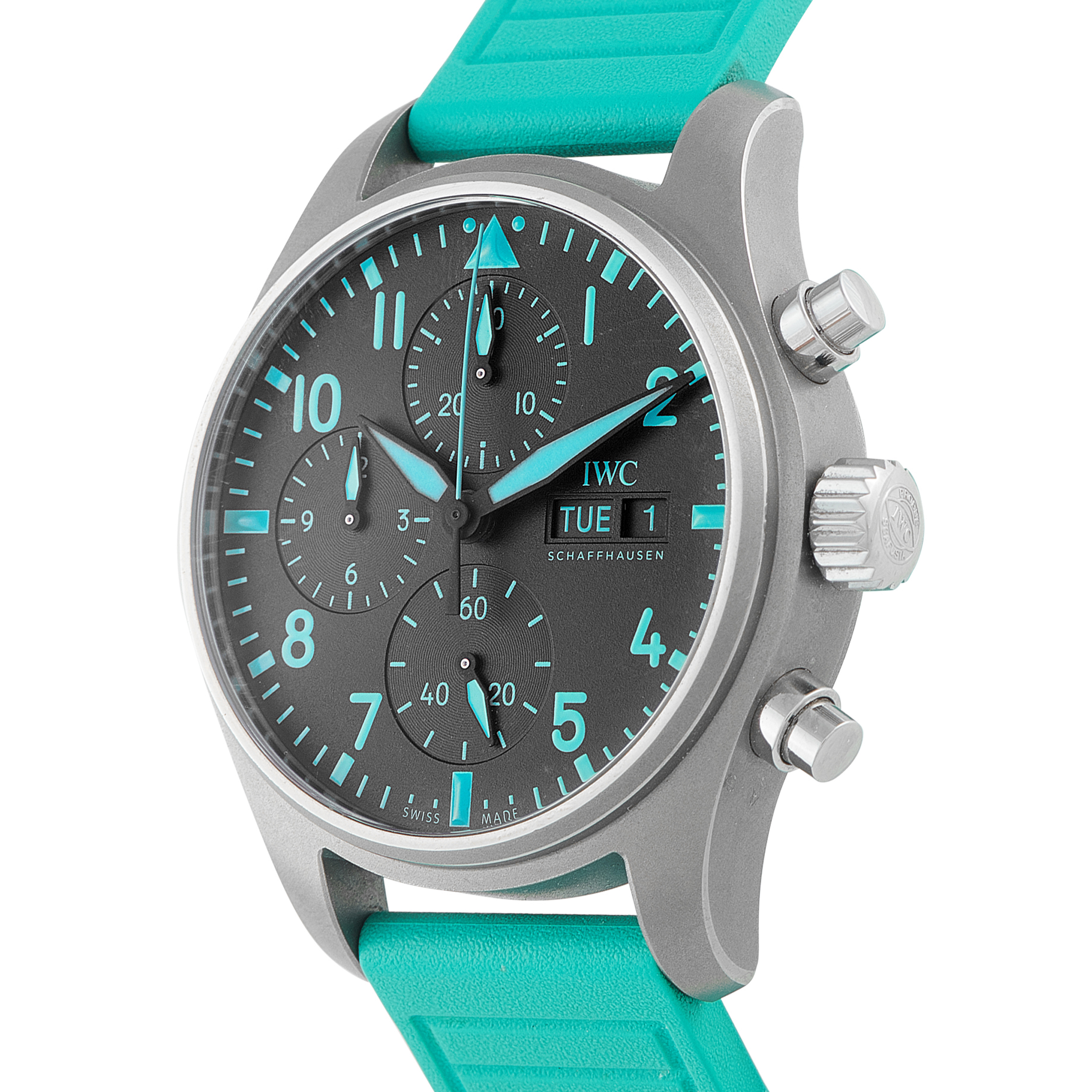 IWC Pilot's Chronograph 41 Mercedes-AMG Petronas Formula One™ Team Titanium Watch IW388108 - Image 2