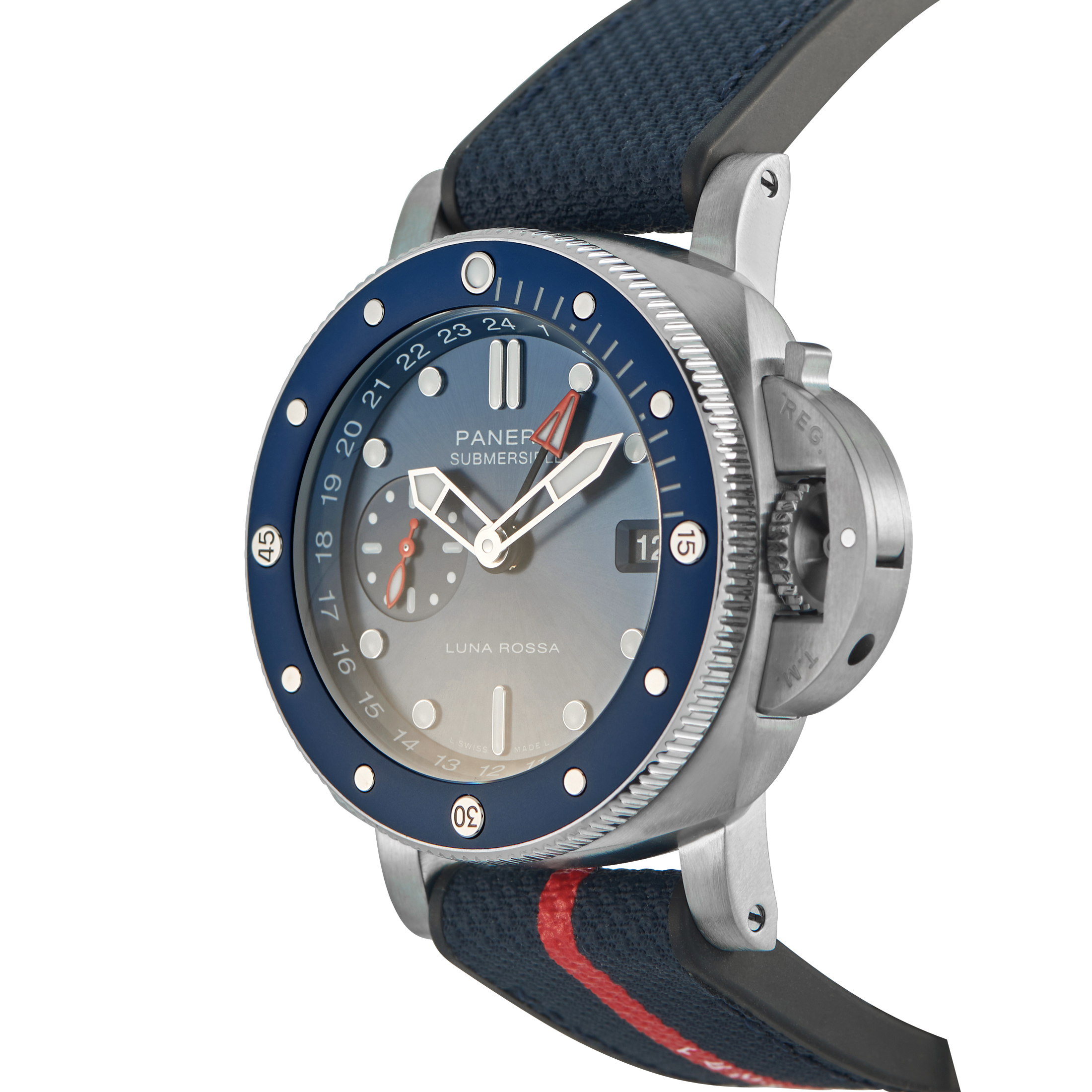 Officine Panerai Submersible GMT Luna Rossa Titanium Watch PAM01507 - Image 2
