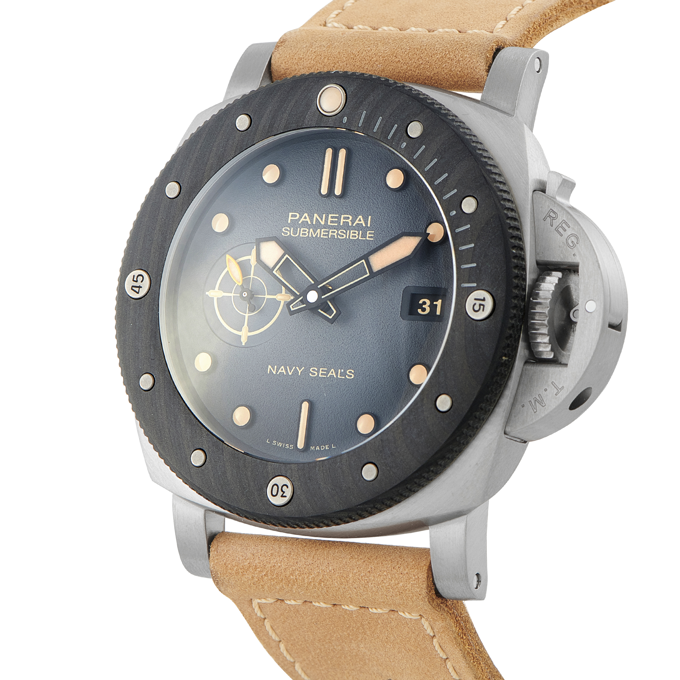 Officine Panerai Submersible Navy SEALs Titanium Watch pam01669 - Image 2