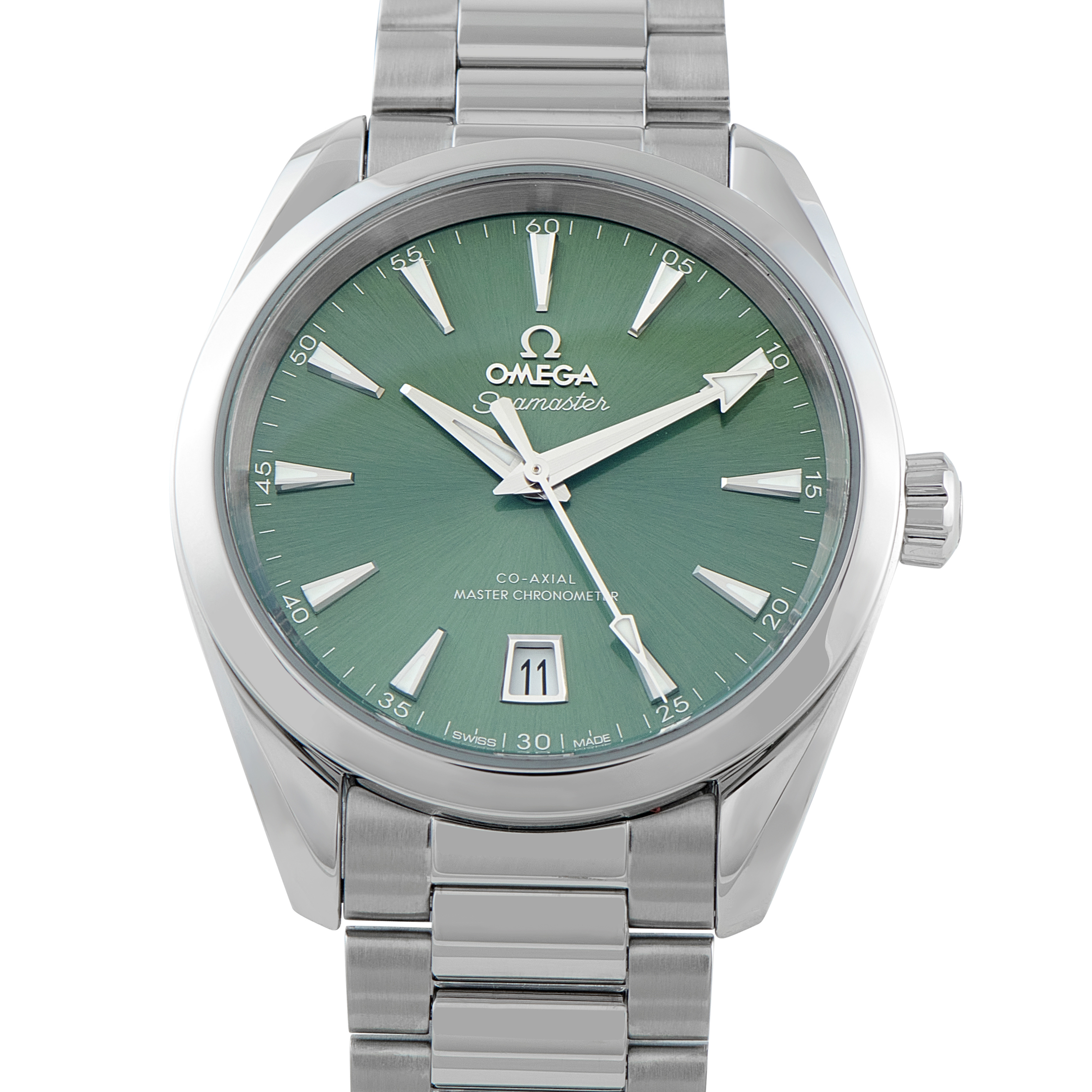 Omega Seamaster Aqua Terra Shades Green Dial Steel Watch 220.10.38.20.10.002