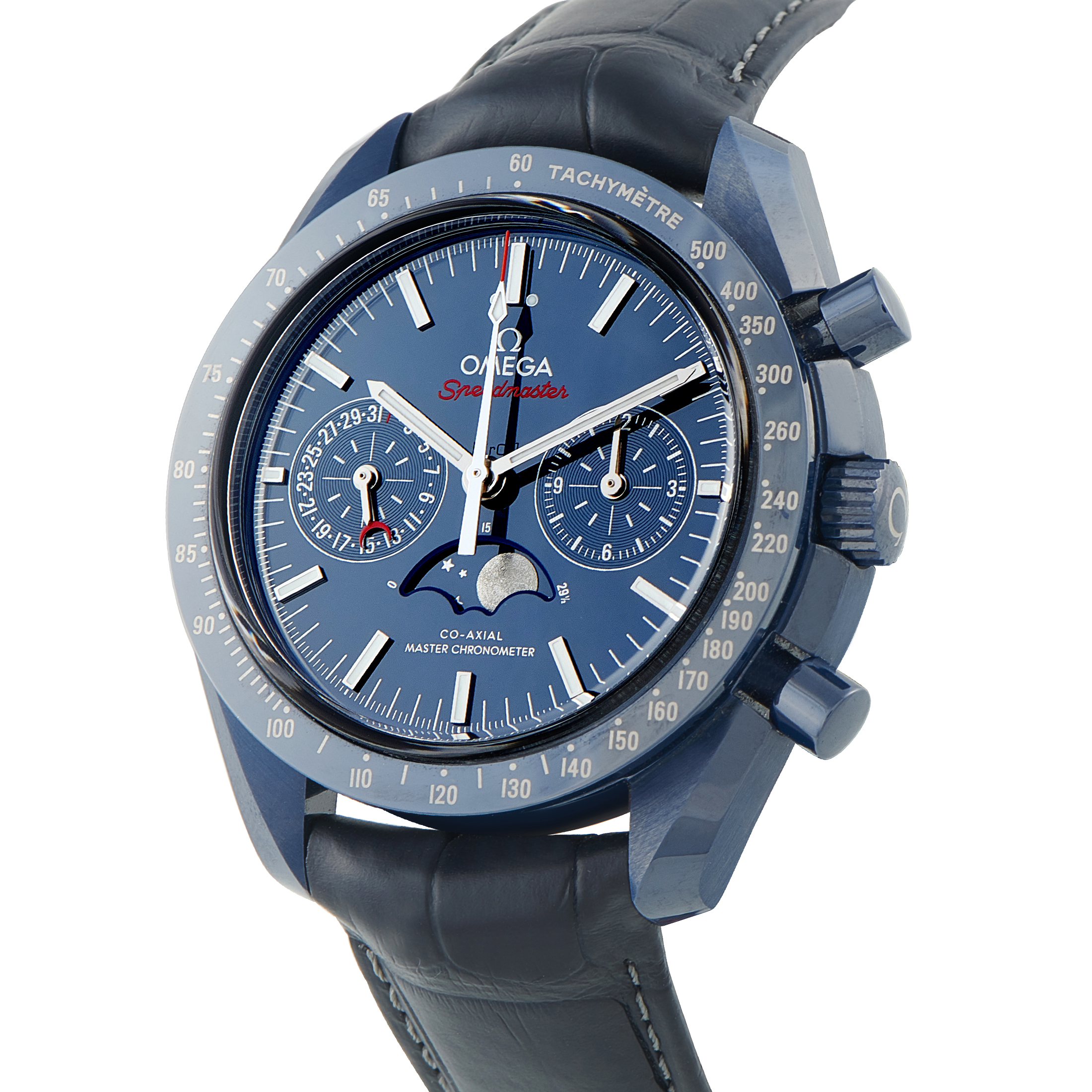 Omega Speedmaster Moonphase Blue Side of the Moon Ceramic Watch 304.93.44.52.03.001 - Image 2