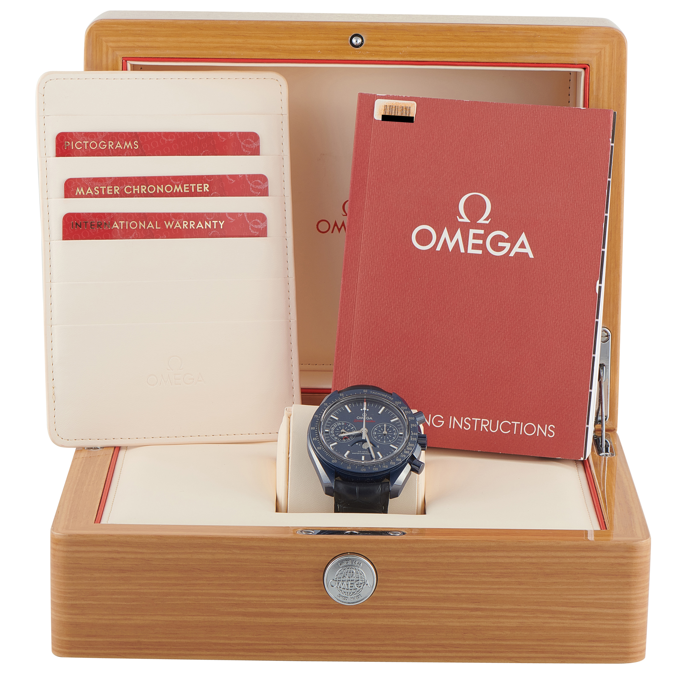 Omega Speedmaster Moonphase Blue Side of the Moon Ceramic Watch 304.93.44.52.03.001 - Image 5