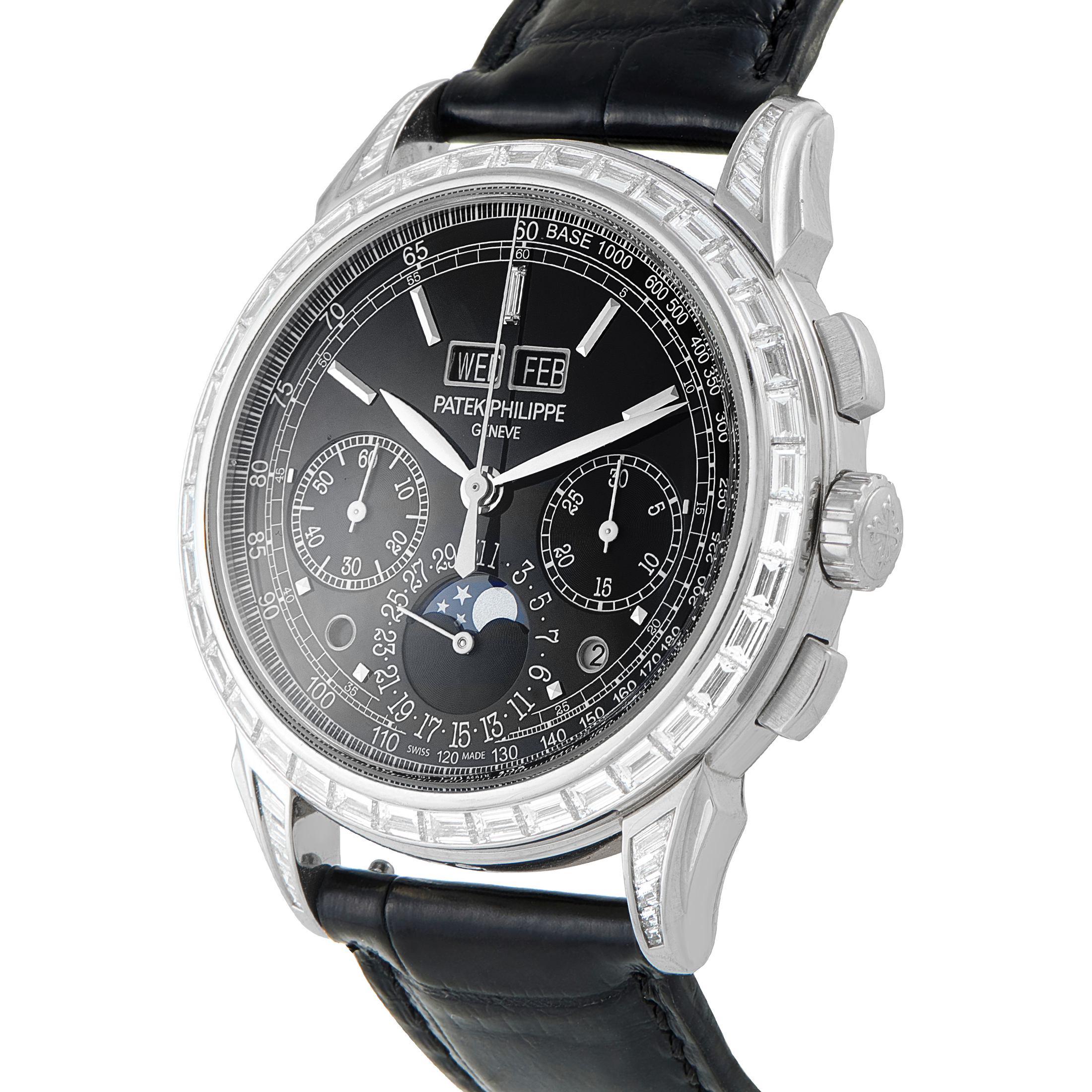 Patek Philippe Grand Complications Perpetual Calendar Chronograph Platinum Watch 5271P-010 - Image 2