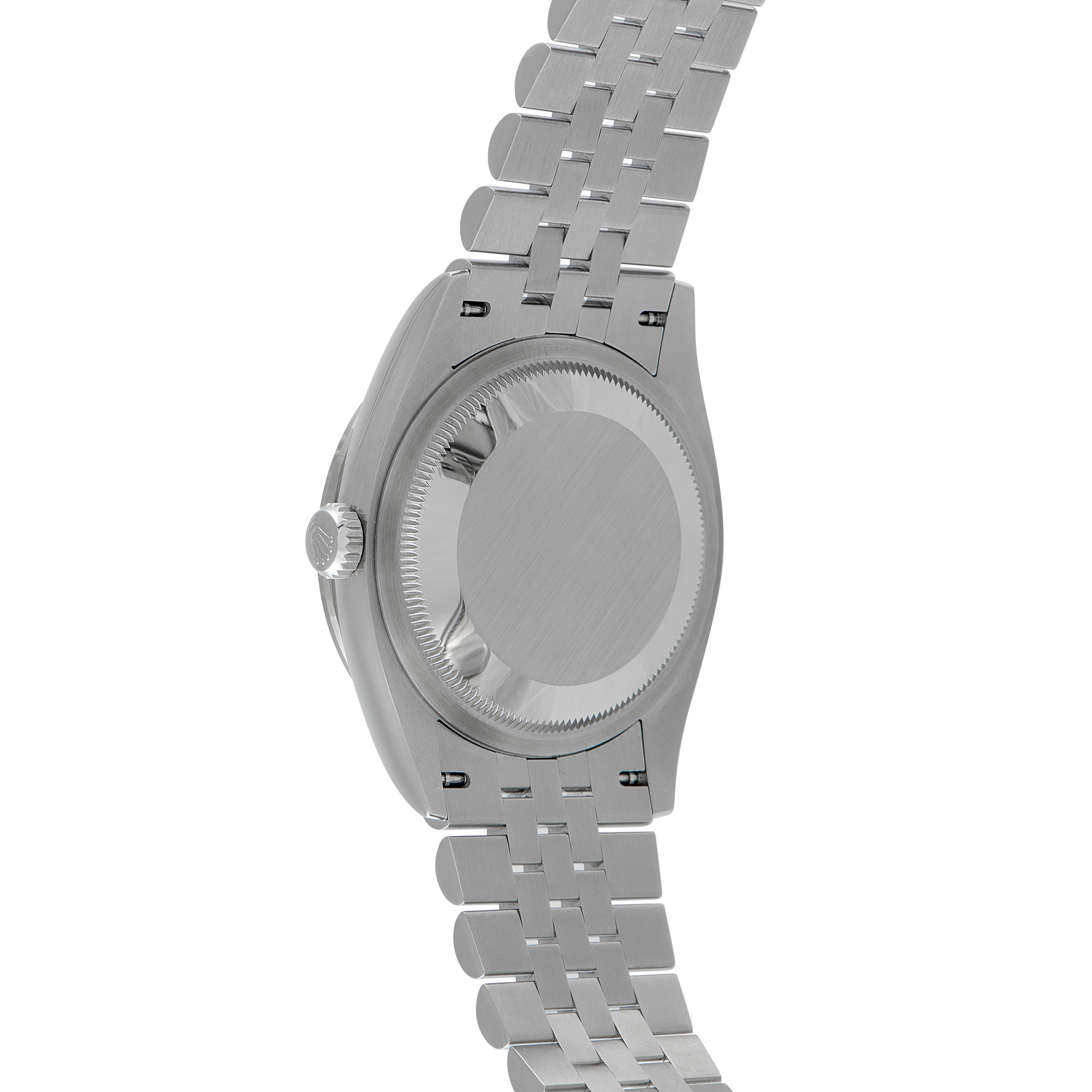 Rolex Datejust 36 Wimbledon Dial Diamond Bezel Jubilee Watch 126284RBR caseback