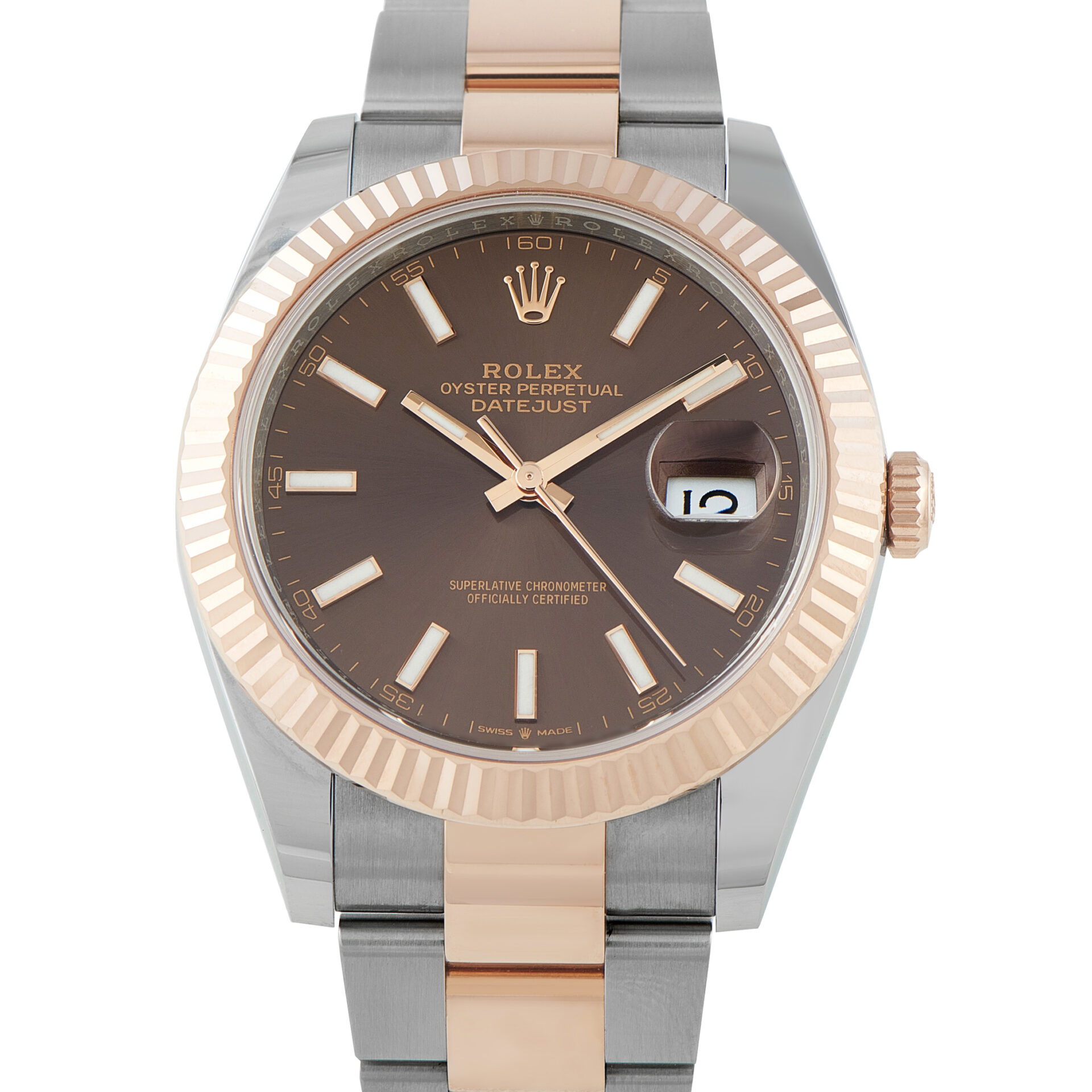 Rolex Datejust 41 Brown Dial Two-Tone Oyster Watch 126331