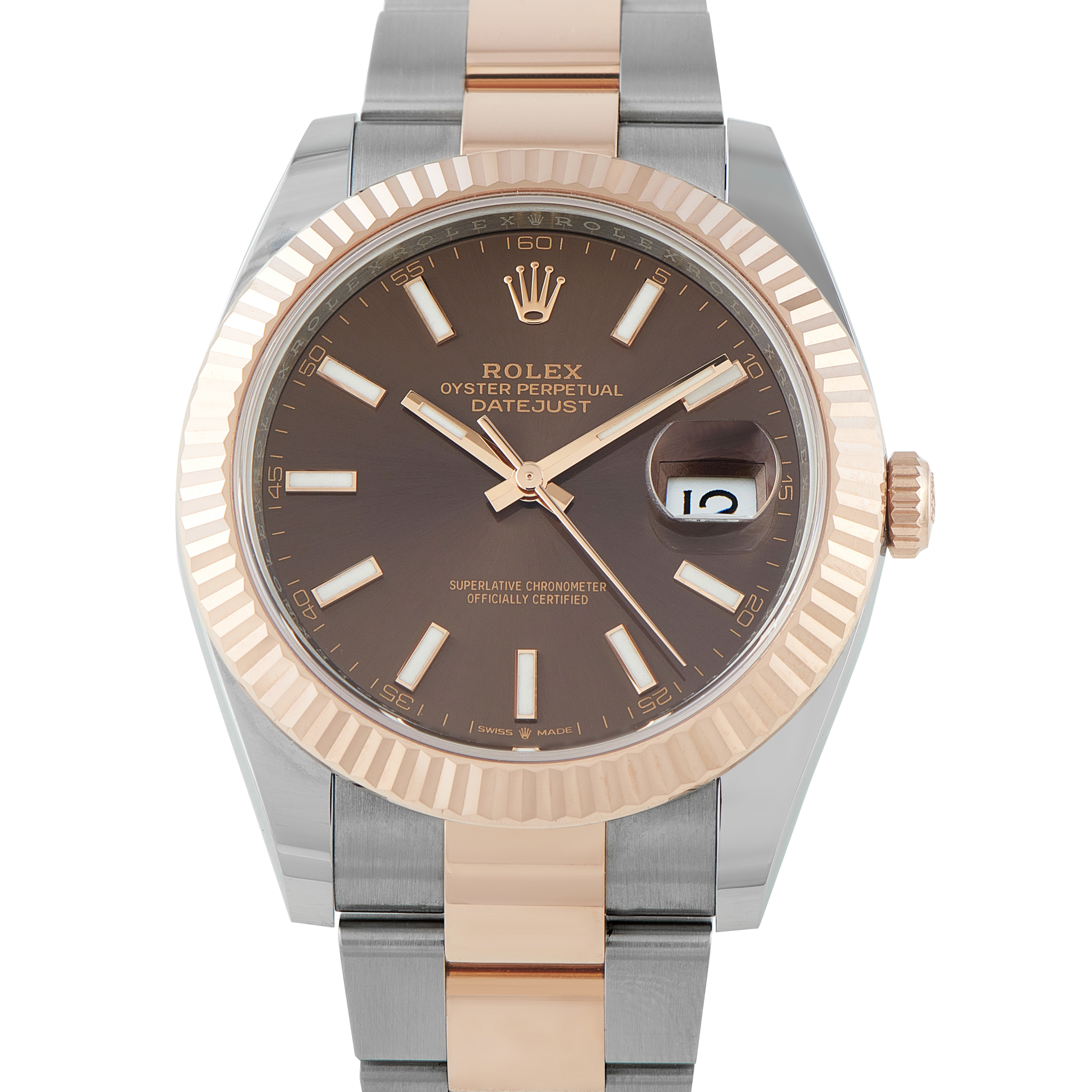 Rolex Datejust 41 Brown Dial Two-Tone Oyster Watch 126331