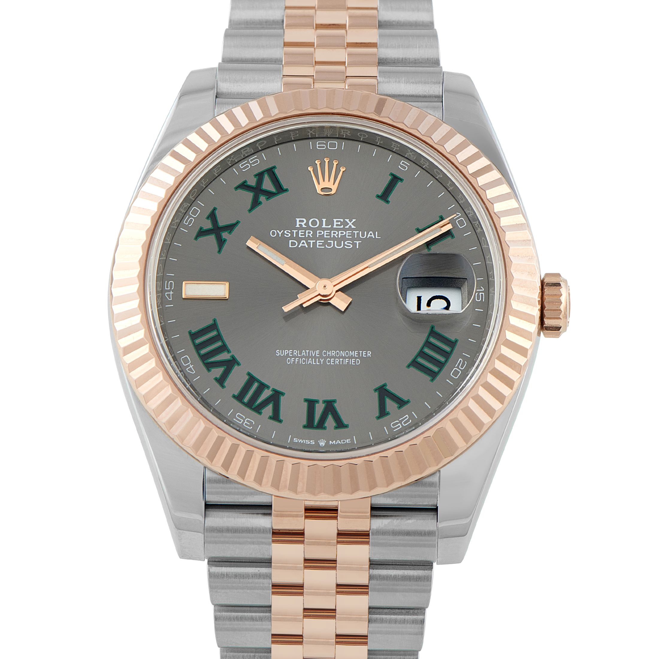 Rolex Datejust 41 Wimbledon Dial Two-Tone Jubilee Watch 126331