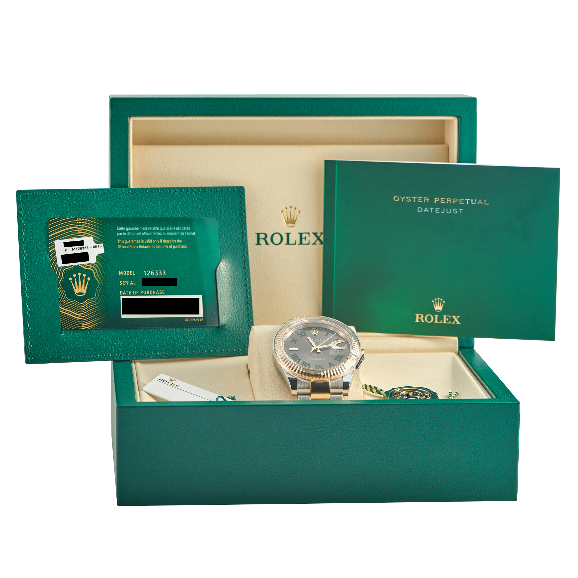 Rolex Datejust 41 Wimbledon Dial Two-Tone Oyster Watch 126333 - Image 5