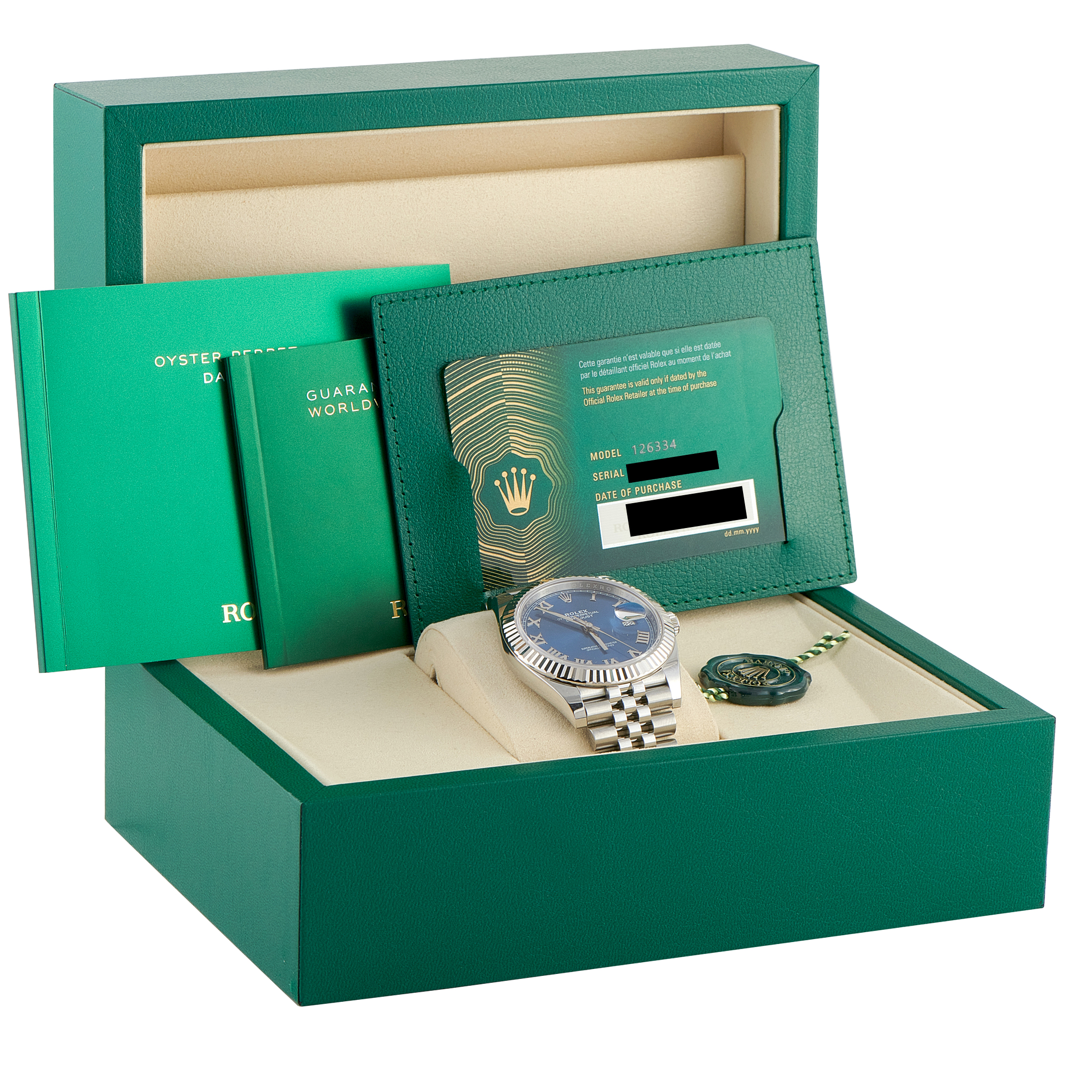 Rolex Datejust 41 Blue Roman Dial Steel Jubilee Watch 126334 - Image 5