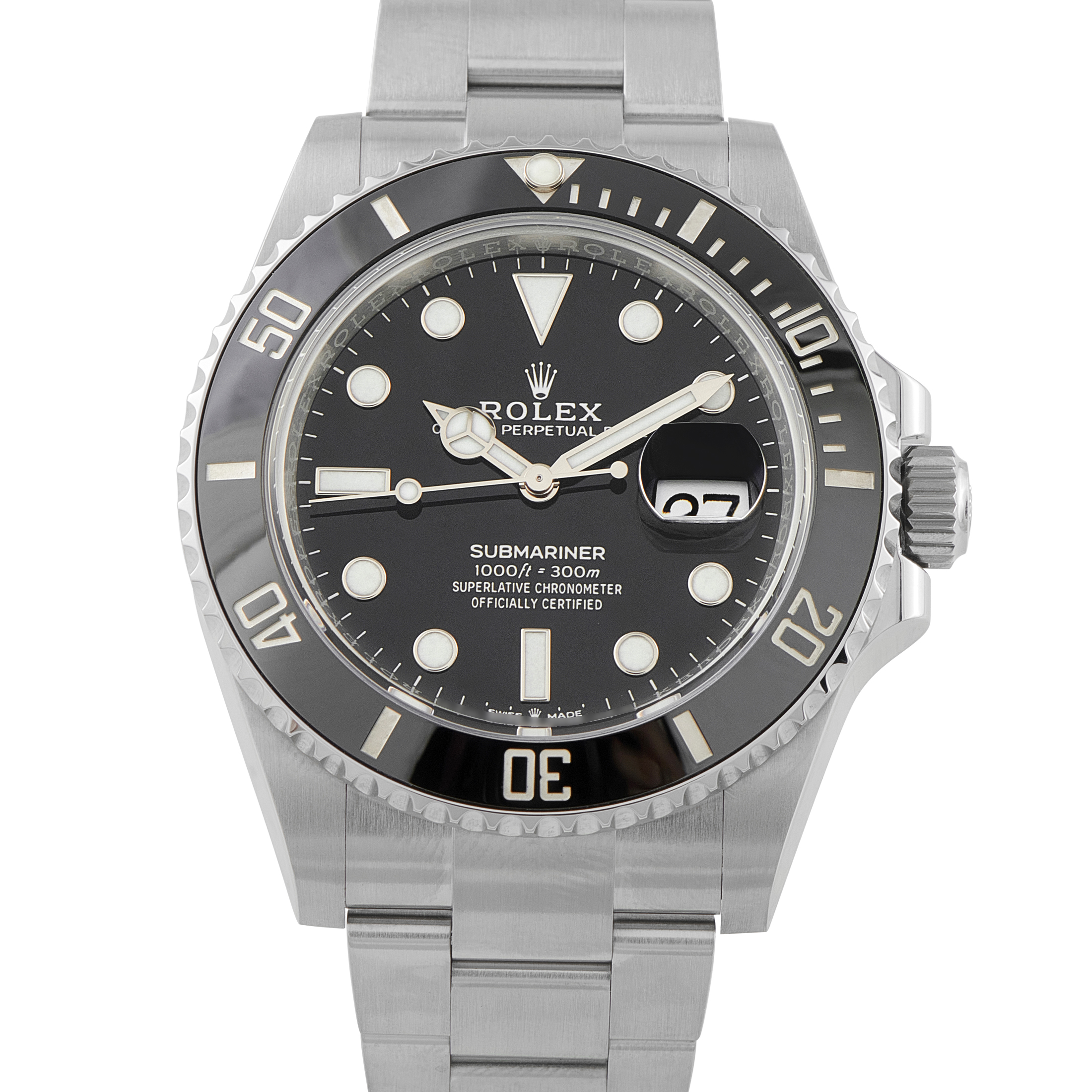 Rolex Submariner Date Black Dial Steel Watch 126610LN