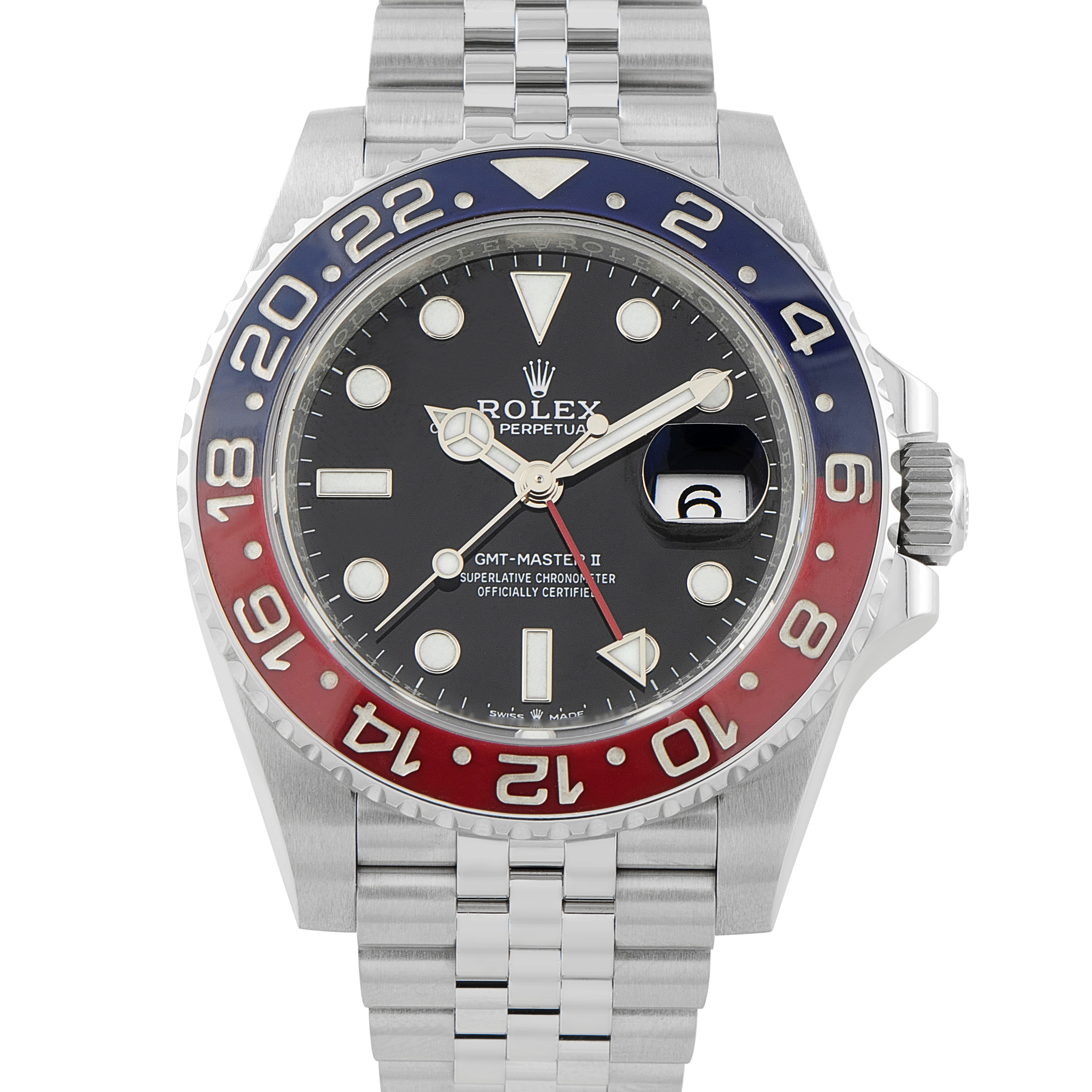 Rolex GMT-Master II Pepsi Steel Jubilee Watch 126710BLRO