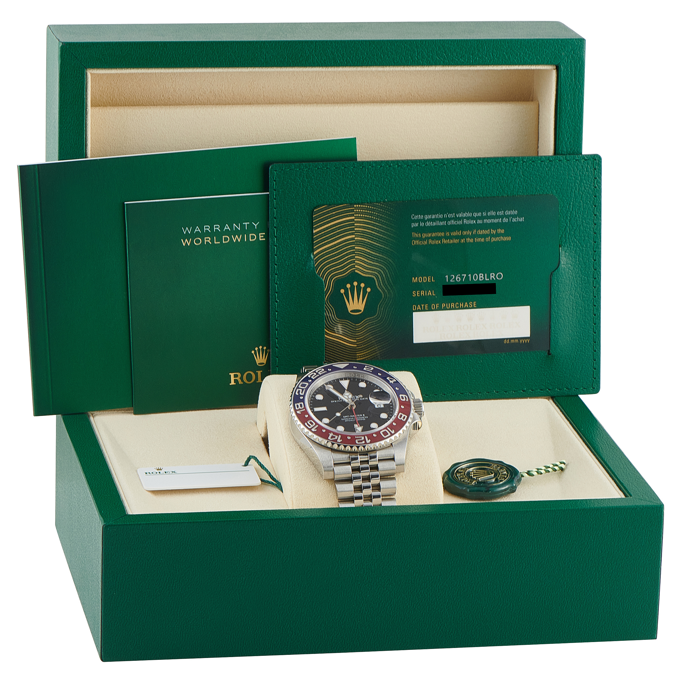 Rolex GMT-Master II Pepsi Steel Jubilee Watch 126710BLRO - Image 5