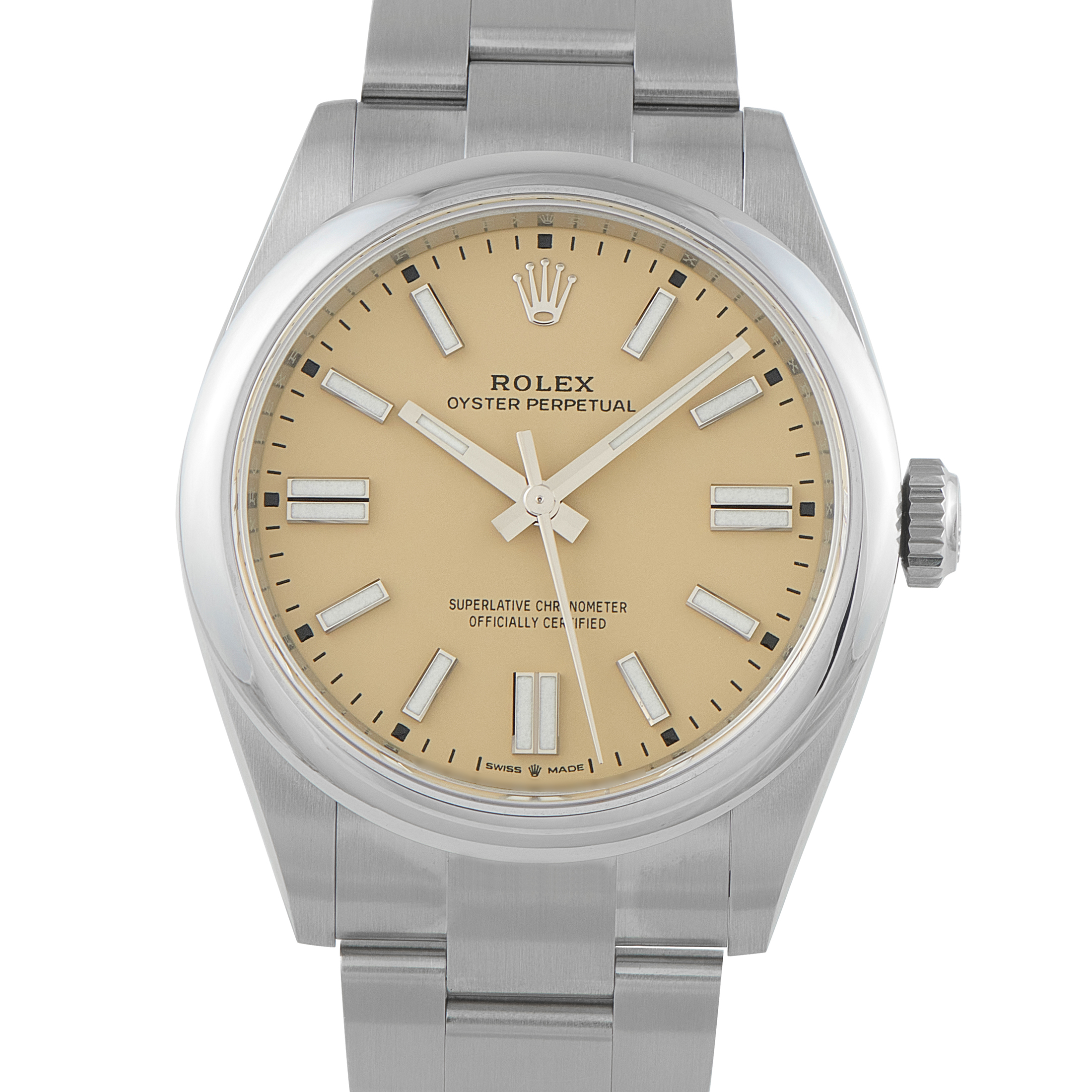 Rolex Oyster Perpetual 41 Beige Dial Steel Watch 134300