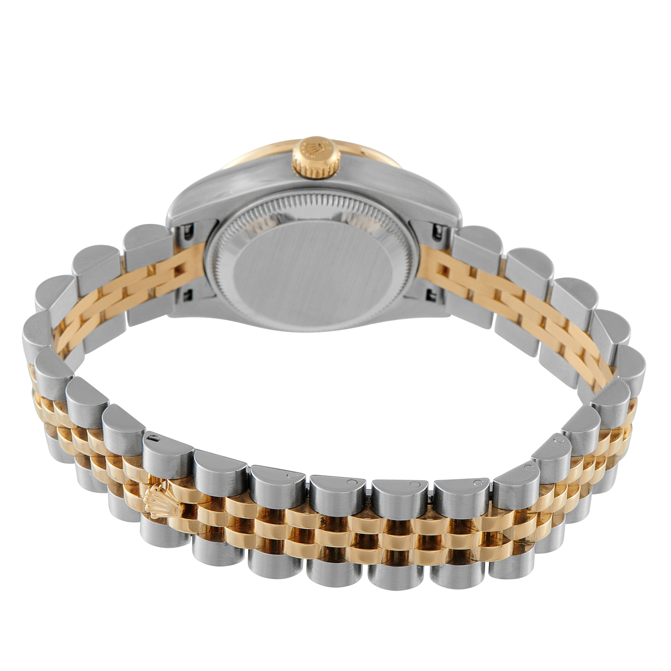 Rolex Lady-Datejust Gold Crystal Diamond Dial Two-Tone Jubilee Watch 179383 - Image 4