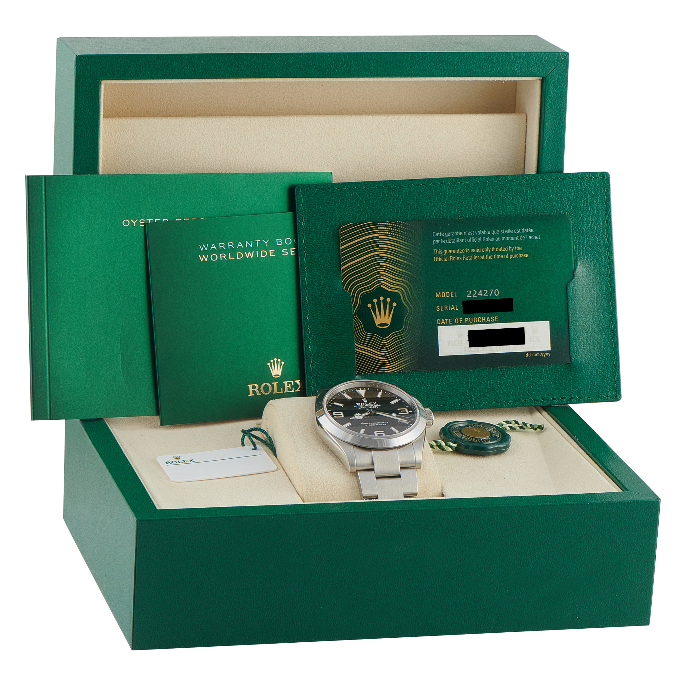 Rolex Explorer 40 Black Dial Steel Watch 224270 - Image 5