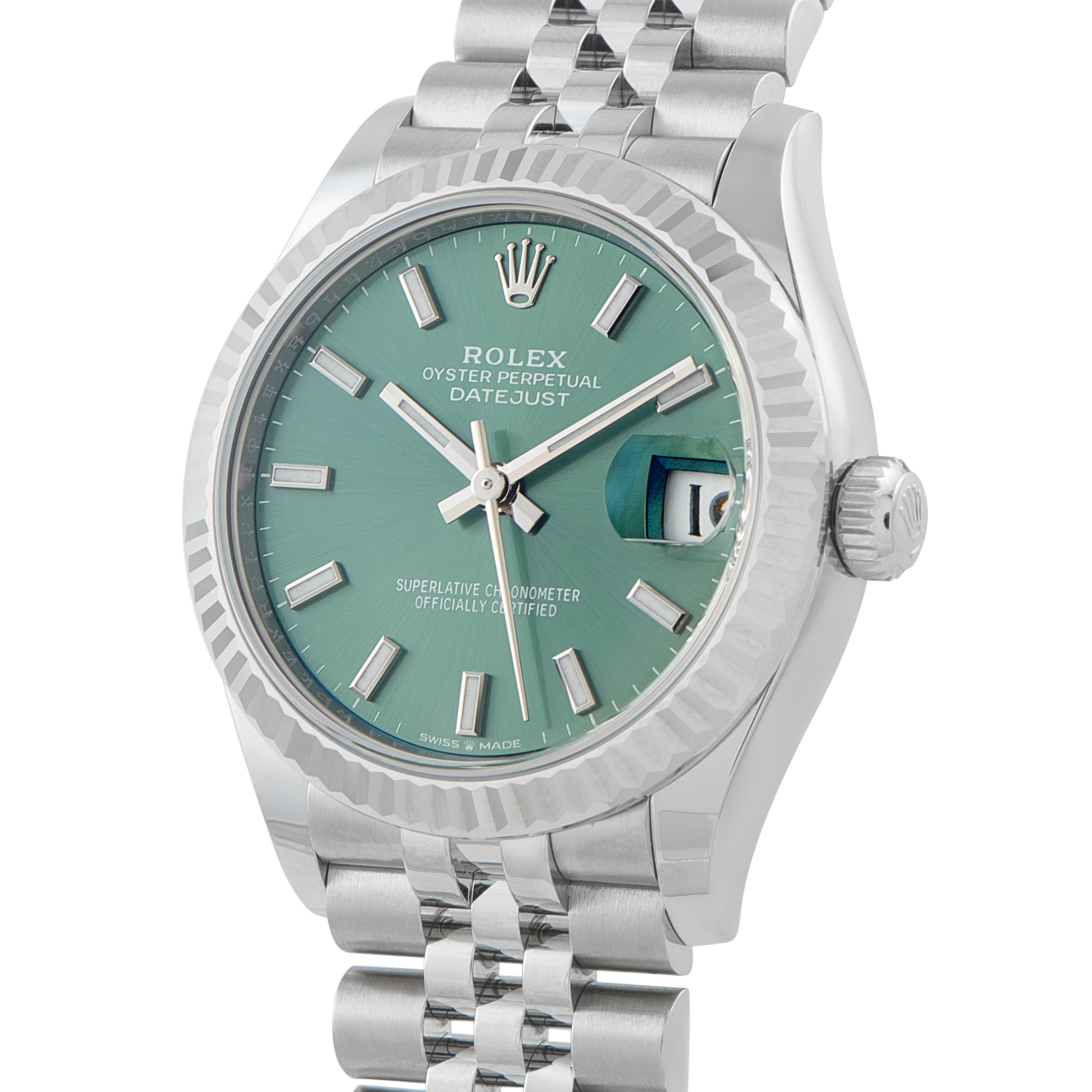 Rolex Datejust 31 Mint Green Dial Steel Jubilee Watch 278274 - Image 2