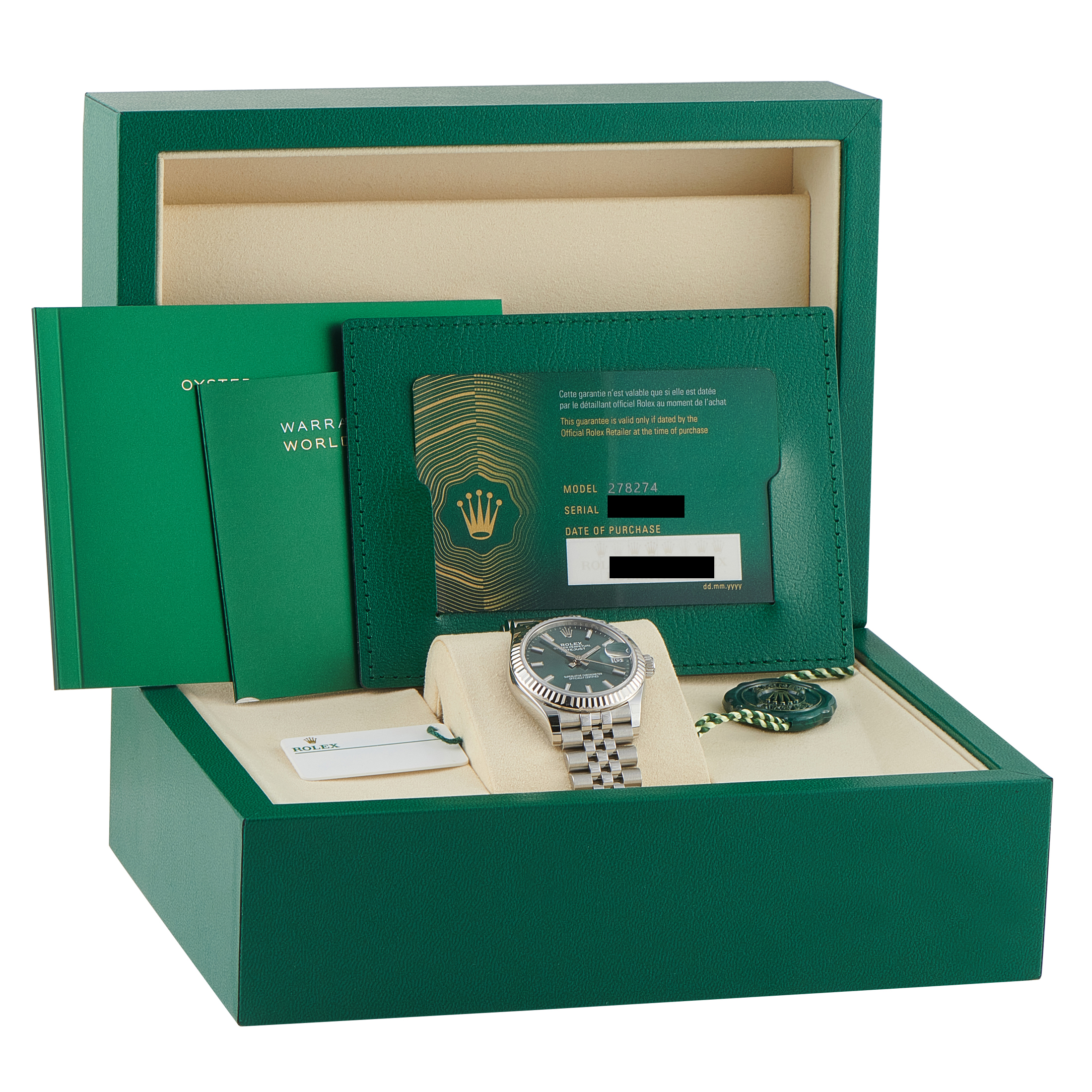 Rolex Datejust 31 Mint Green Dial Steel Jubilee Watch 278274 - Image 5