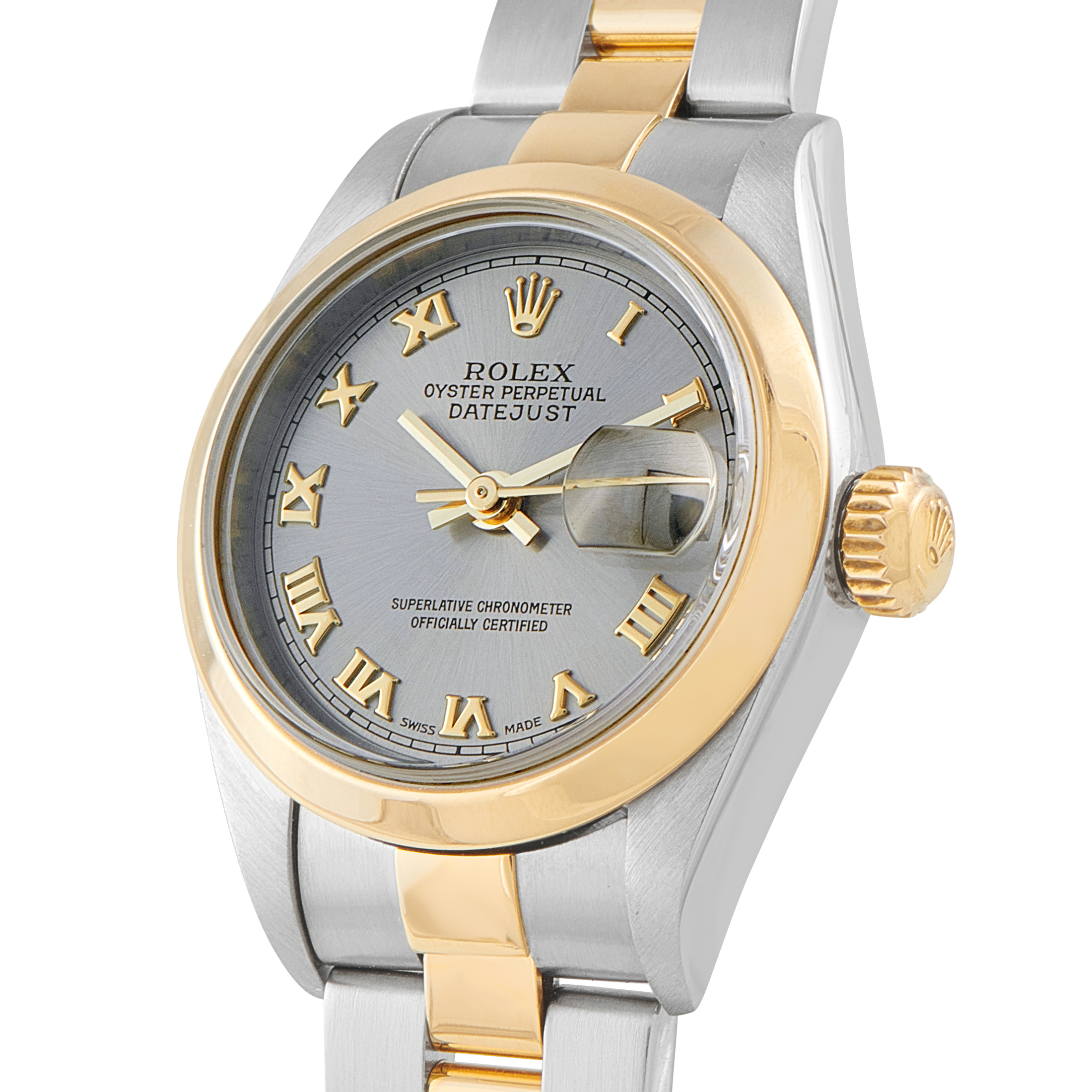 Rolex Lady-Datejust Slate Roman Dial Two-Tone Oyster Watch 79163 - Image 2