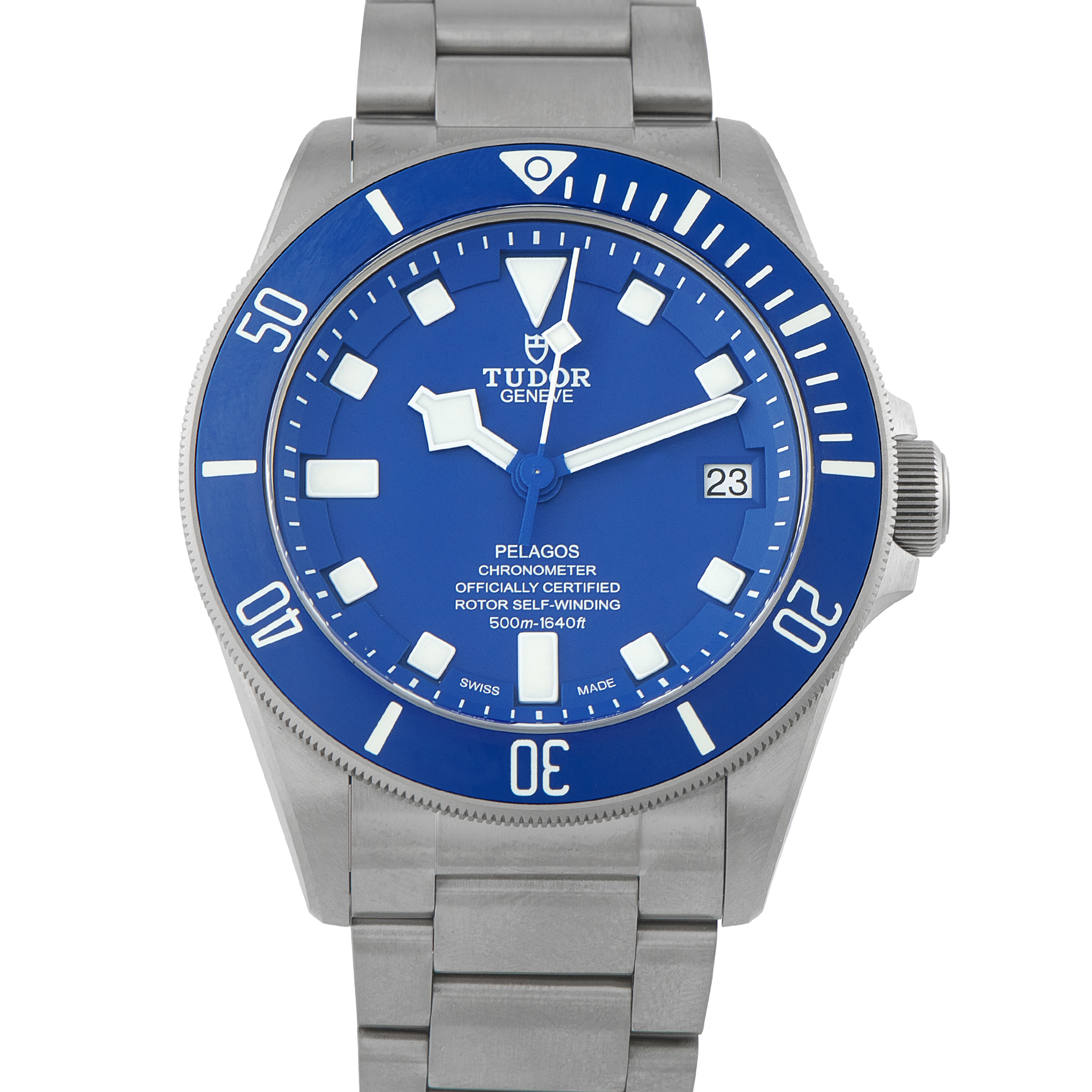 Tudor Pelagos Blue Dial Titanium Watch 25600TB