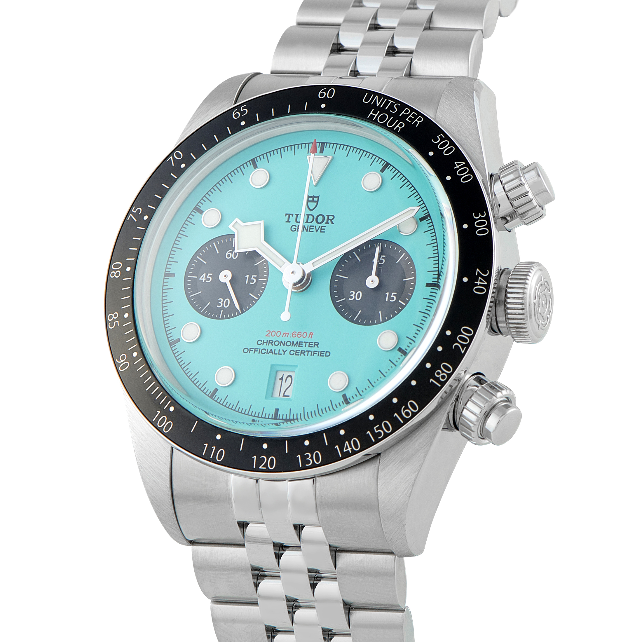 Tudor Black Bay Chrono Turquoise Dial Steel Watch 79360 - Image 2