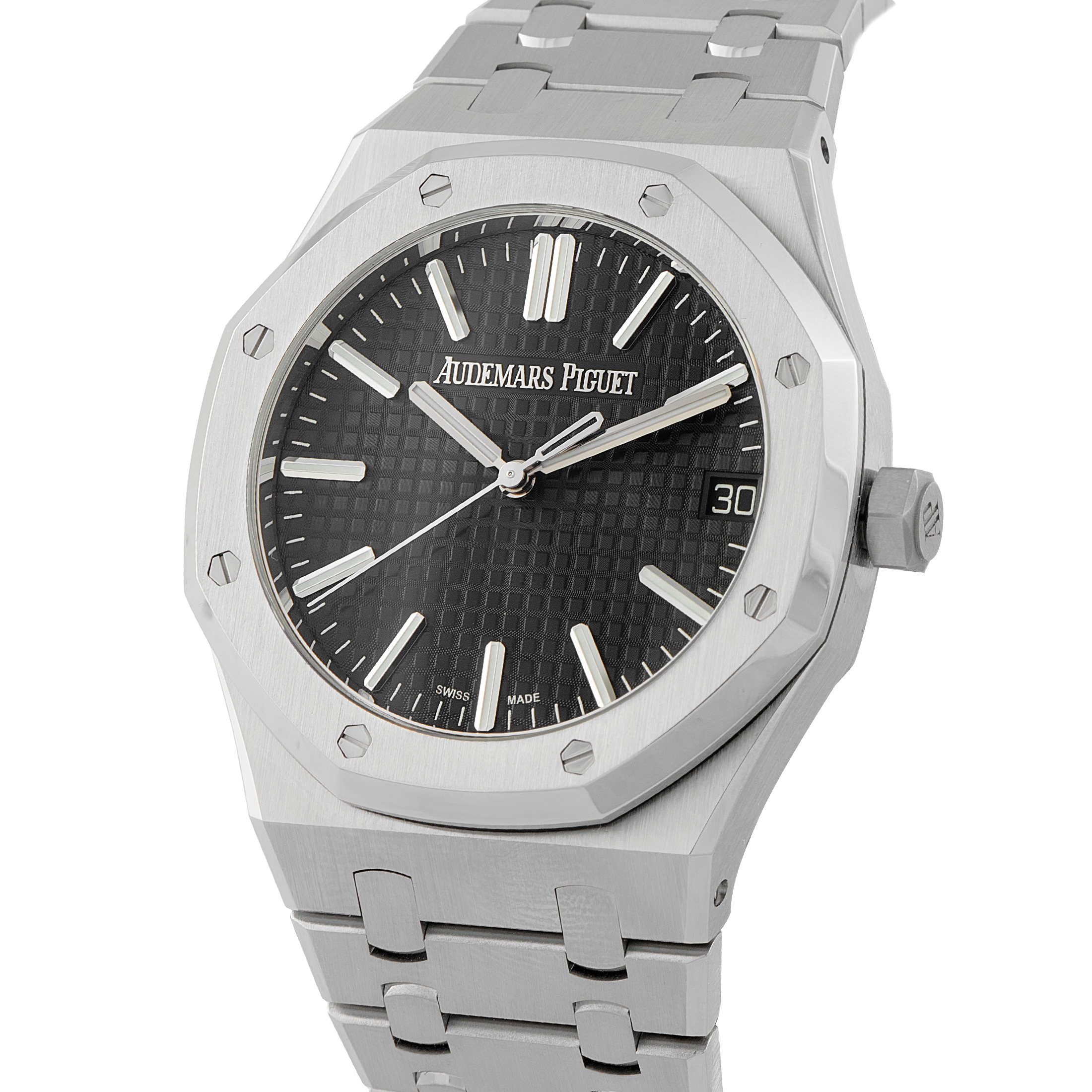 Audemars Piguet Royal Oak Black Dial Steel Watch 15510st.oo.1320st.07 - Image 2
