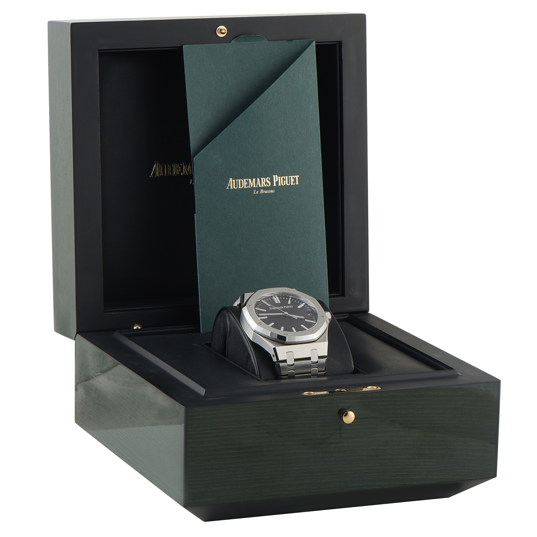 Audemars Piguet Royal Oak Black Dial Steel Watch 15510st.oo.1320st.07 - Image 5