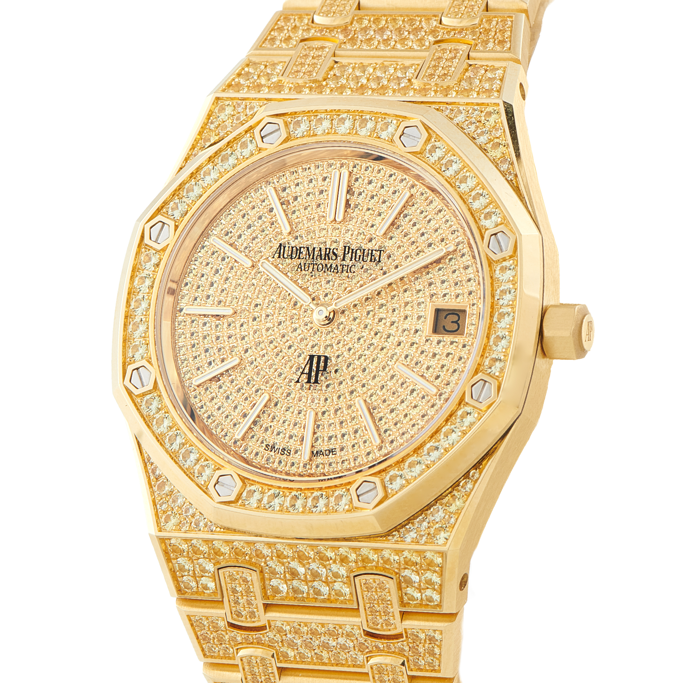 Audemars Piguet Royal Oak Jumbo Extra-Thin Sapphire and Yellow Gold Watch 16202BA.HH.1241BA.01 - Image 2