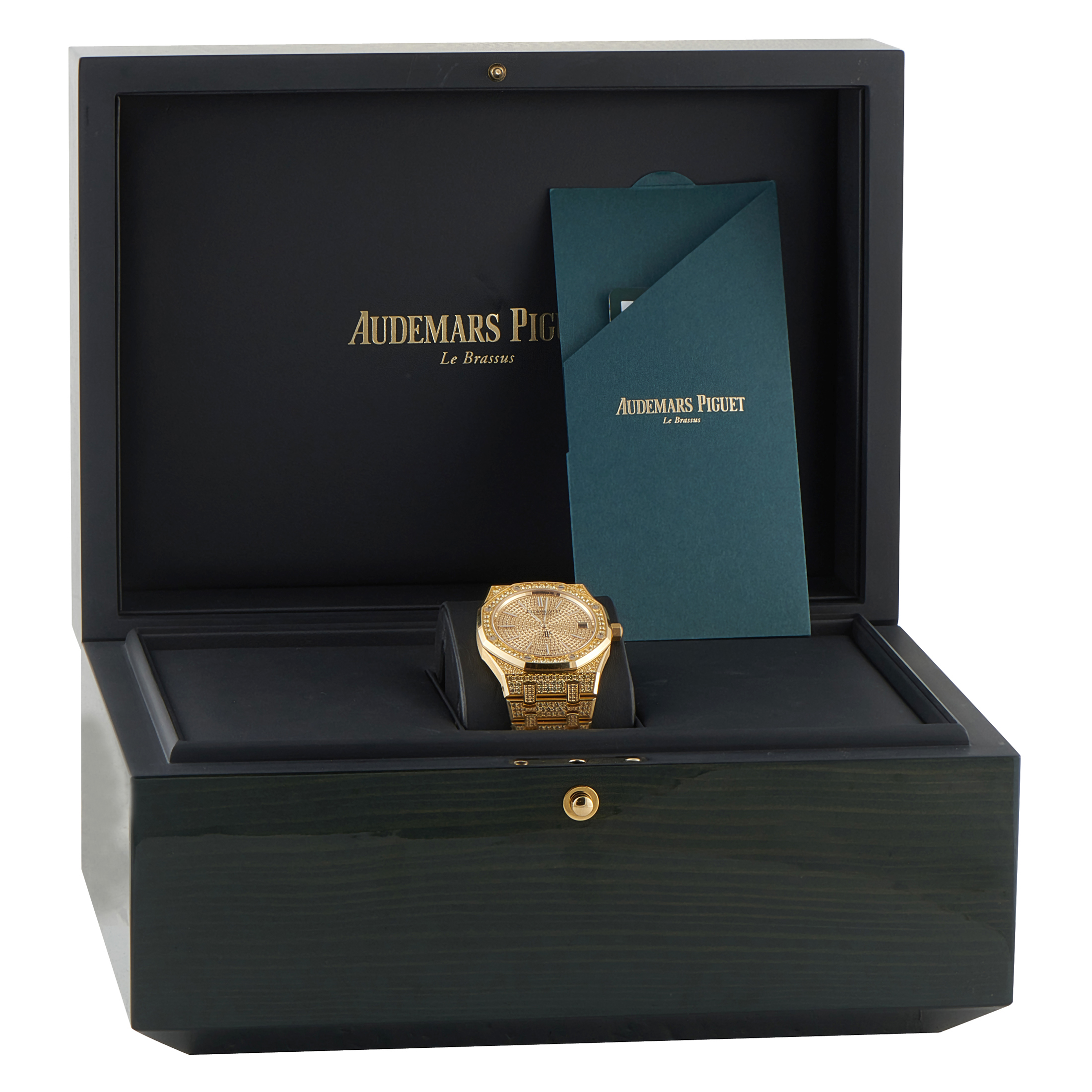 Audemars Piguet Royal Oak Jumbo Extra-Thin Sapphire and Yellow Gold Watch 16202BA.HH.1241BA.01 - Image 5
