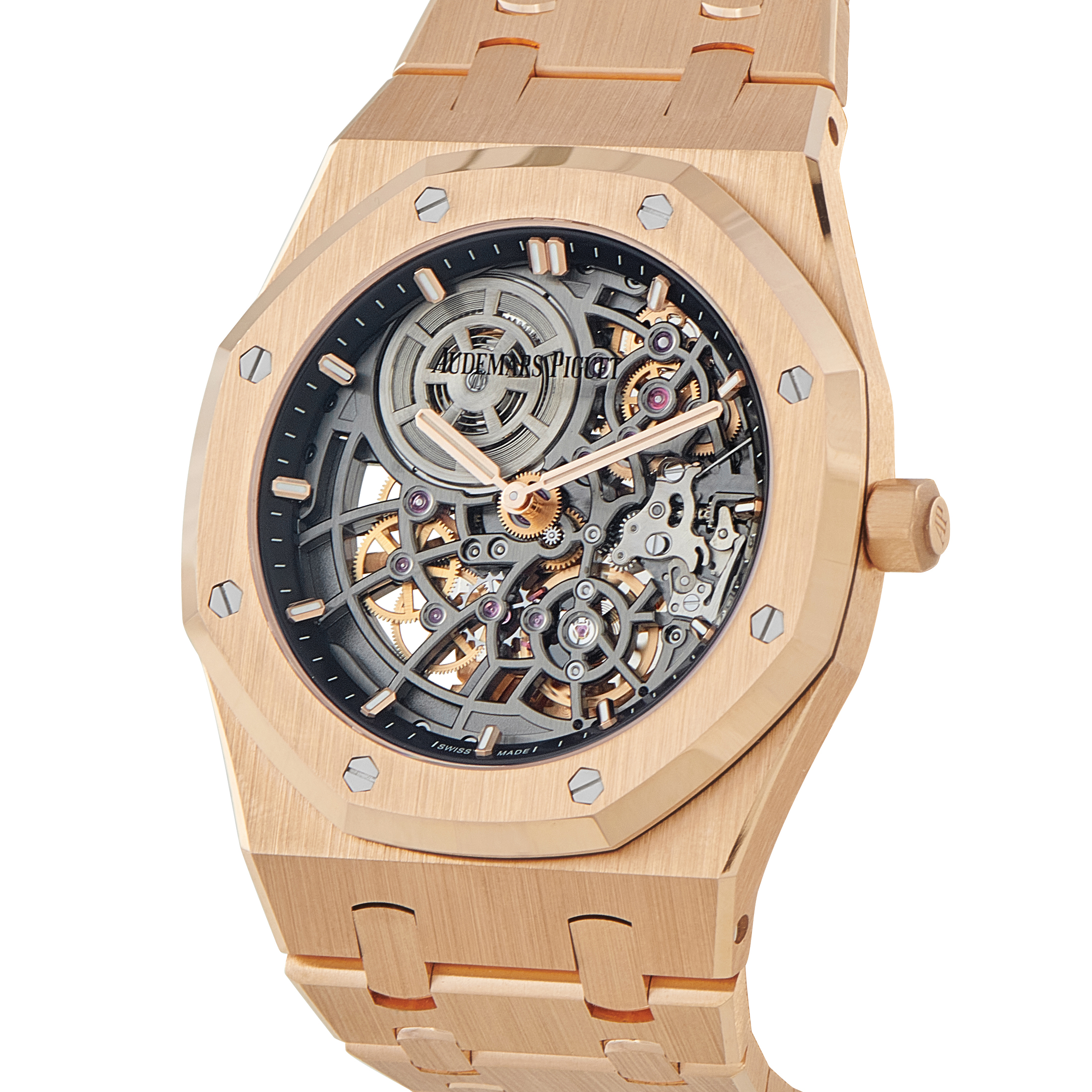 Audemars Piguet Royal Oak Jumbo Extra-Thin Openworked 18K Rose Gold Watch 16204OR.OO.1240OR.01 - Image 2